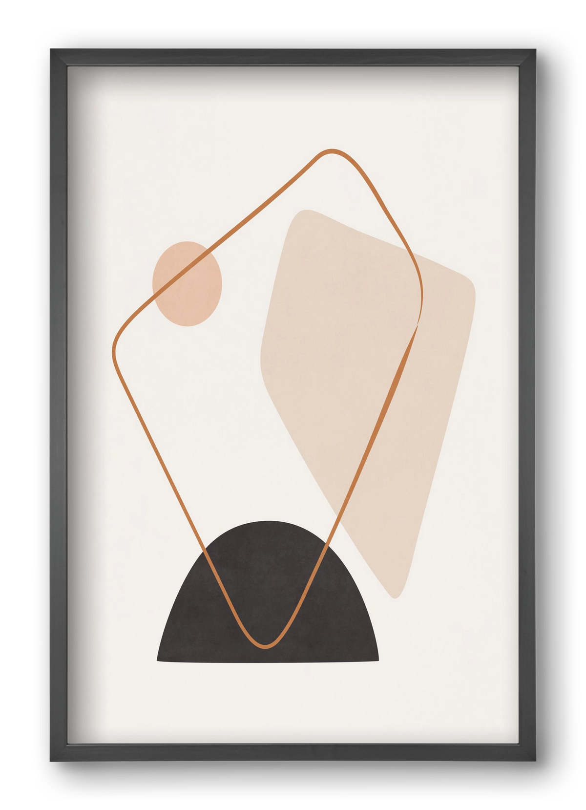 Abstract Art - Br01, 40x60 cm (40x60 cm), Fekete keret