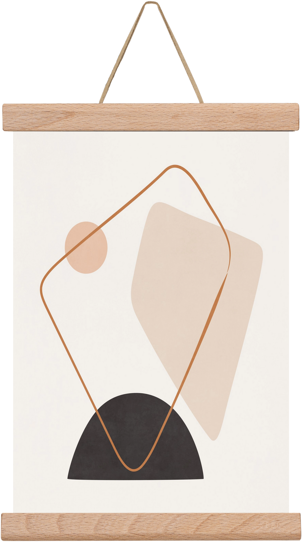 Abstract Art - Br01, 20x30 cm (20x30 cm), Tölgy akasztó