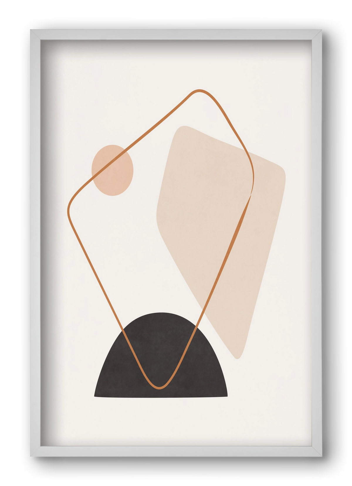 Abstract Art - Br01, 40x60 cm (40x60 cm), Fehér keret