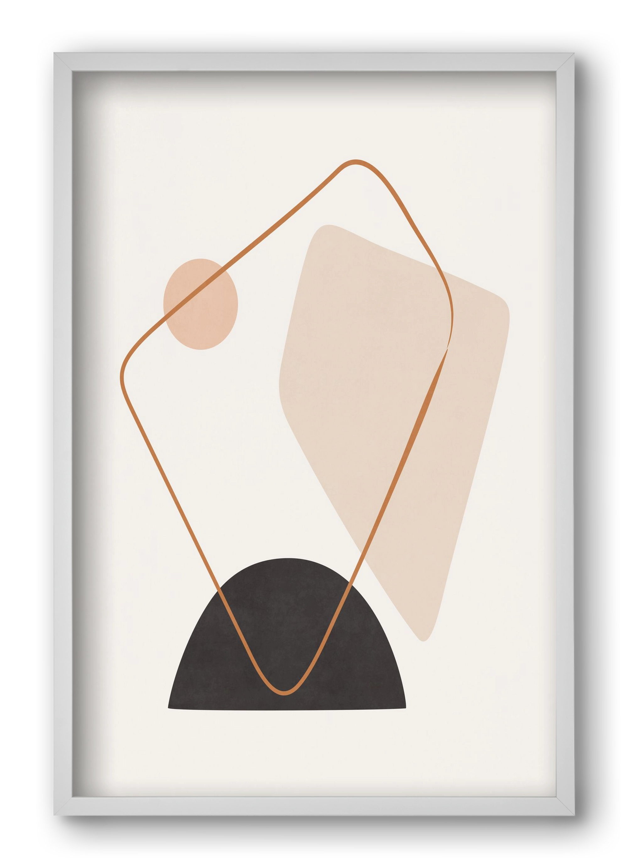 Abstract Art - Br01, 40x60 cm (40x60 cm), Fehér keret