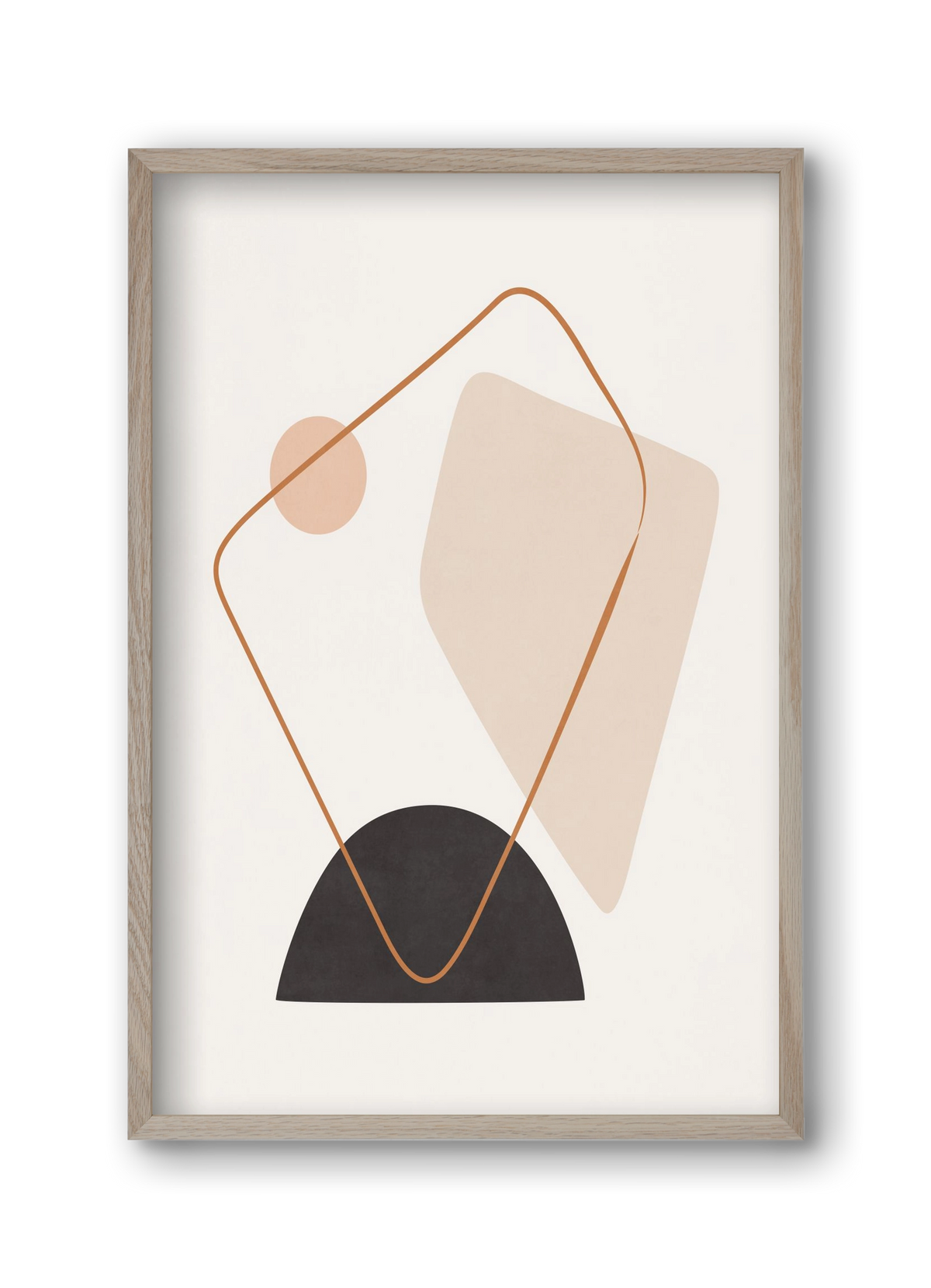 Abstract Art - Br01, 30x45 cm (30x45 cm), Tölgy keret