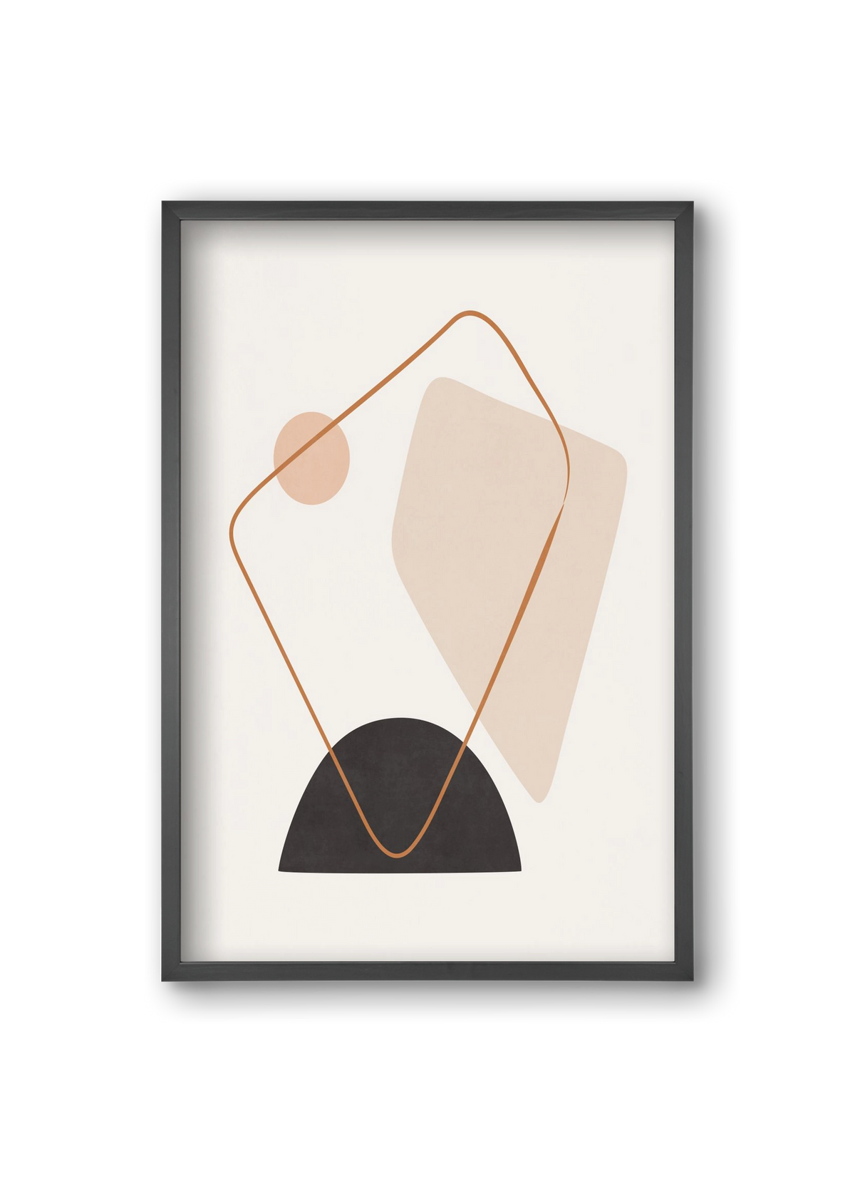 Abstract Art - Br01, 20x30 cm (20x30 cm), Fekete keret