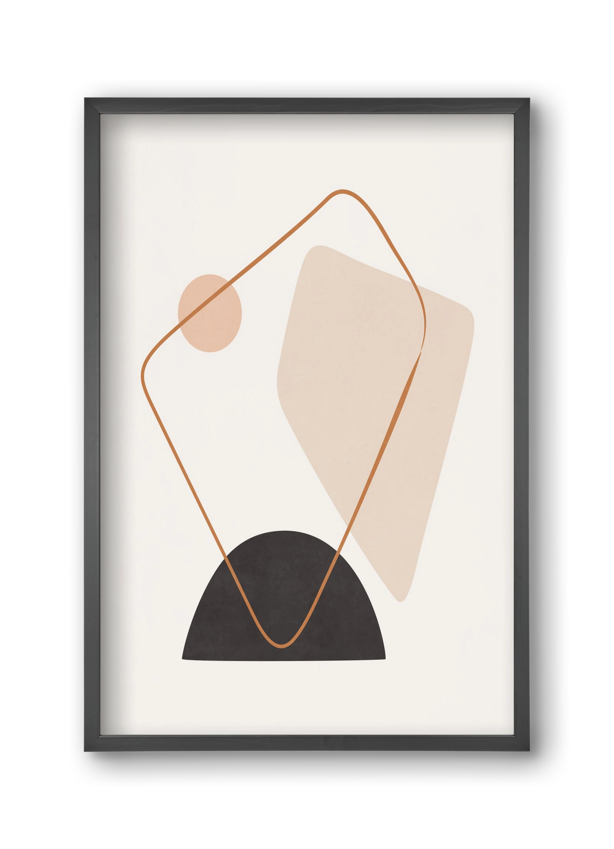 Abstract Art - Br01, 30x45 cm (30x45 cm), Fekete keret