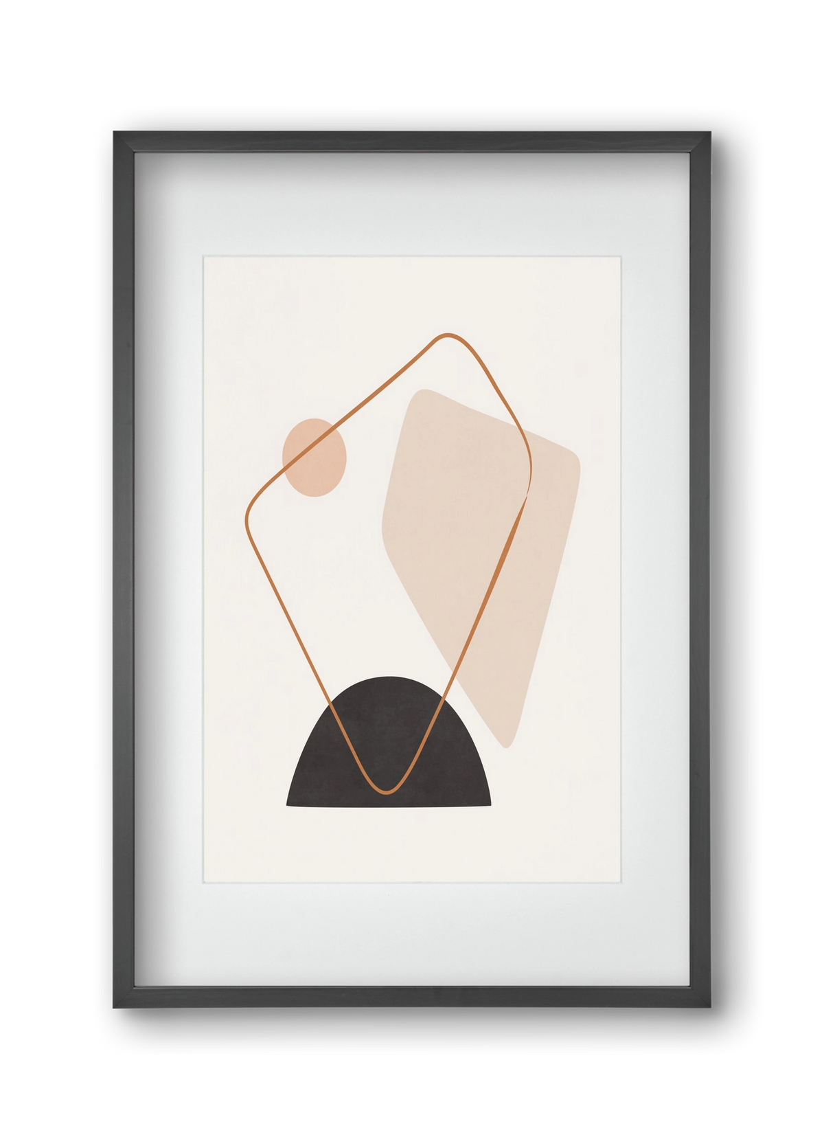 Abstract Art - Br01, 30x45 cm (20x30 cm), Fekete keret, paszpartuval