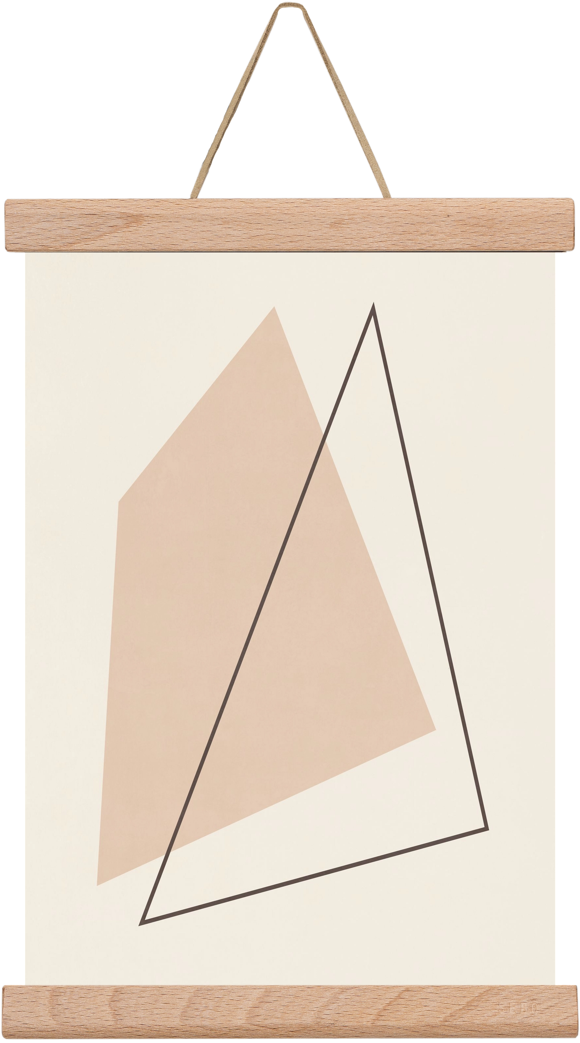 Abstract Art - Bn01, 20x30 cm (20x30 cm), Tölgy akasztó