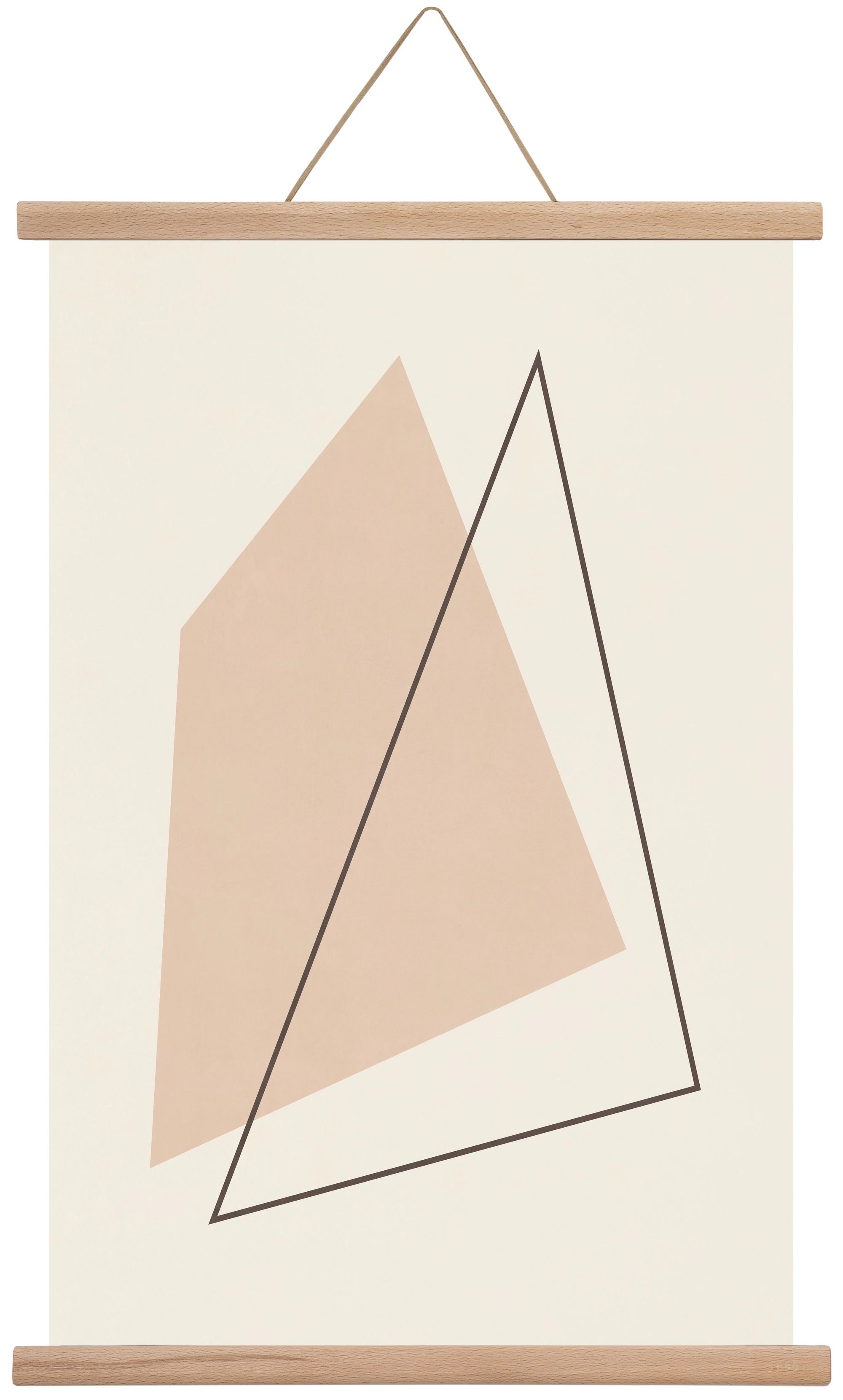 Abstract Art - Bn01, 40x60 cm (40x60 cm), Tölgy akasztó