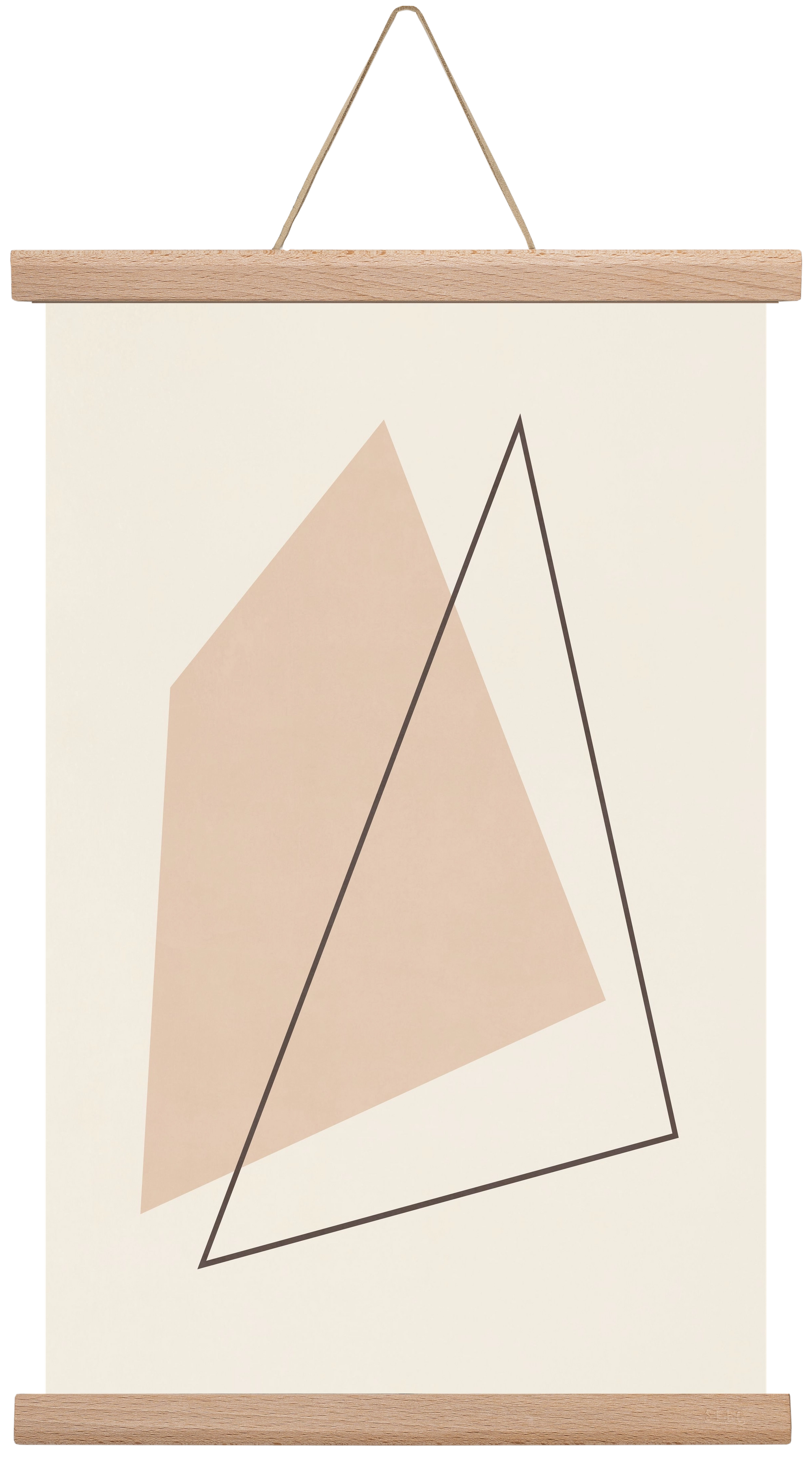 Abstract Art - Bn01, 30x45 cm (30x45 cm), Tölgy akasztó