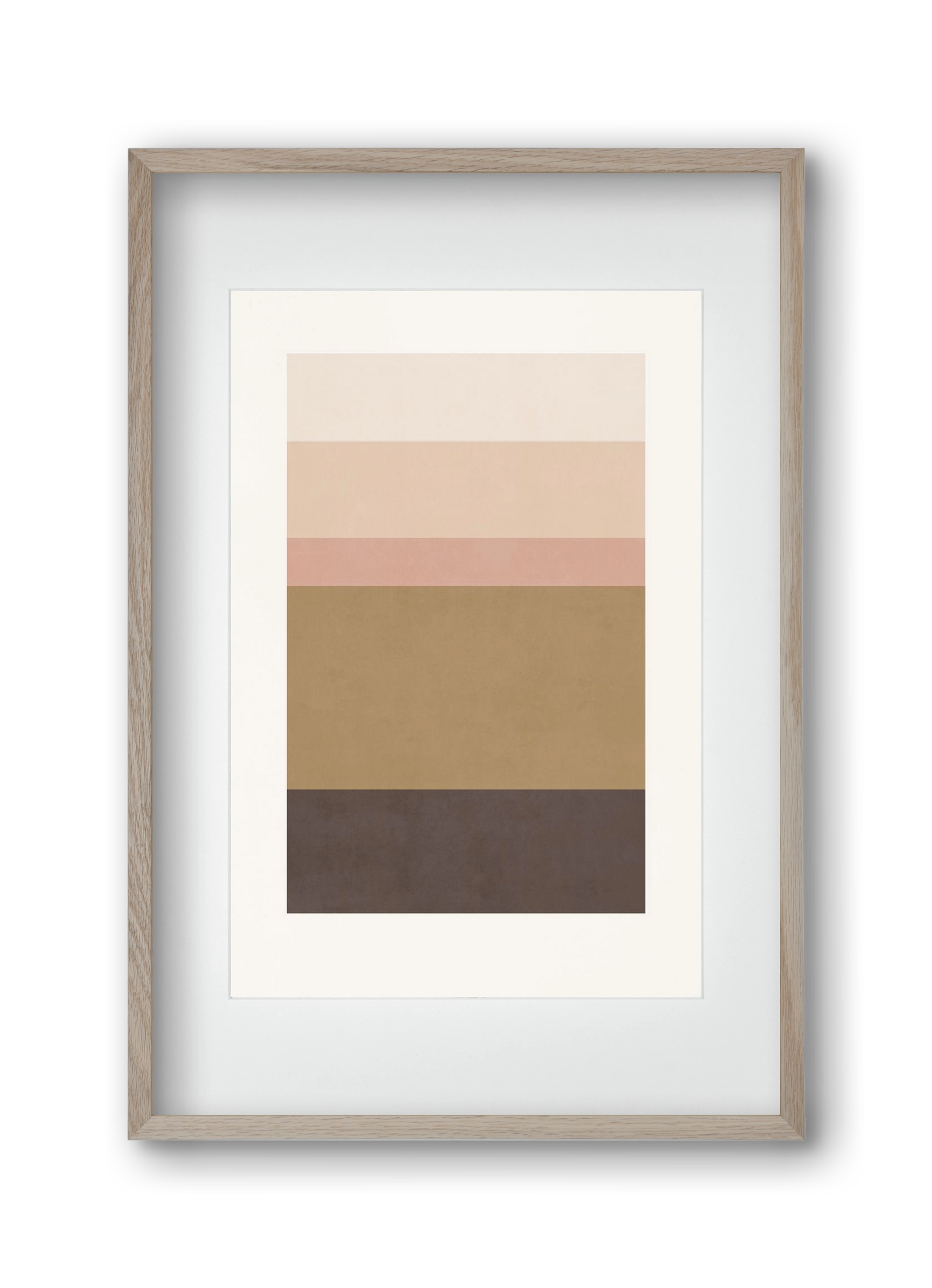 Minimal Lines, 30x45 cm (20x30 cm), Tölgy keret, paszpartuval