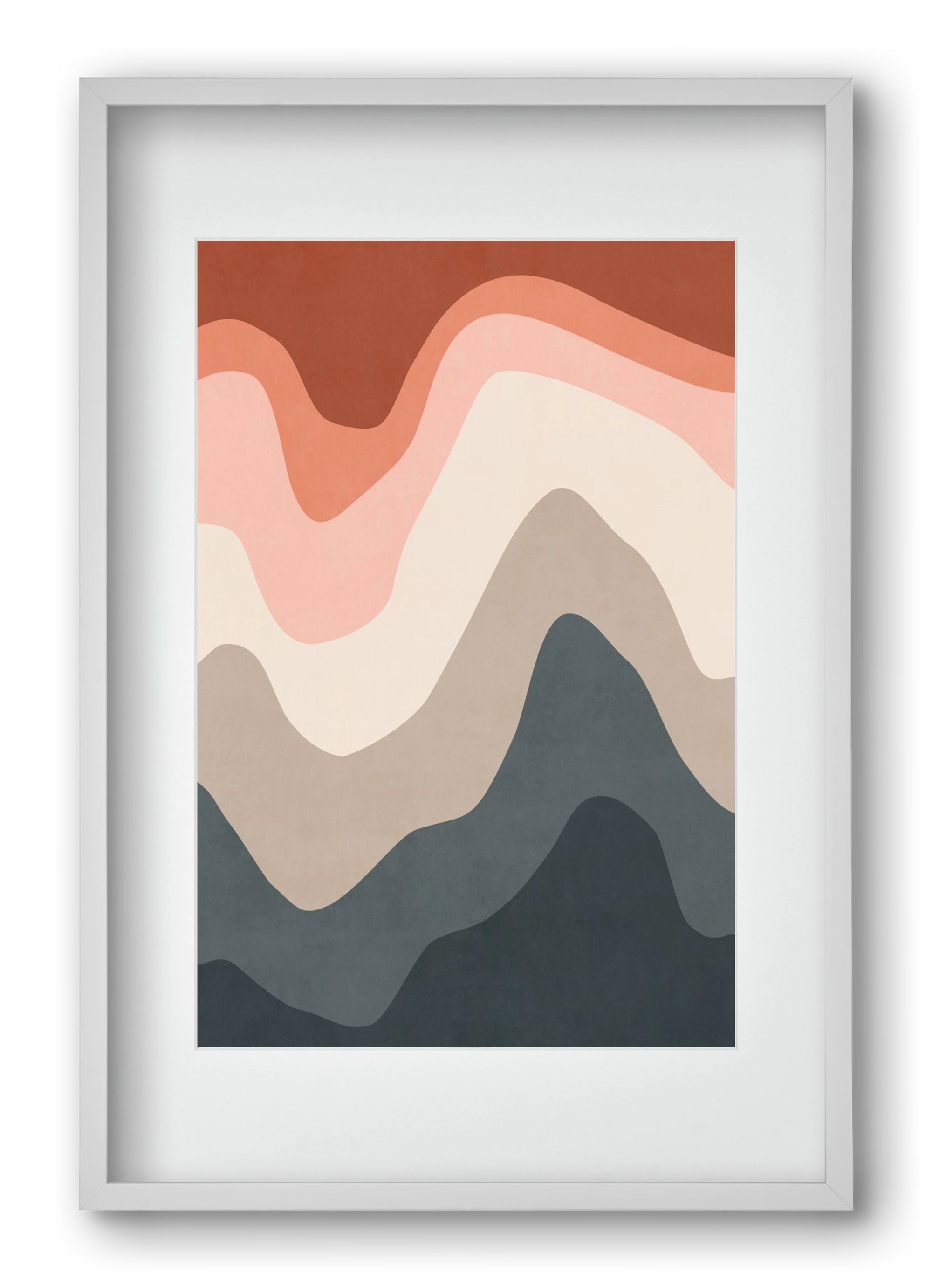 Abstract Beach- 01, 40x60 cm (30x45 cm), Fehér keret, paszpartuval