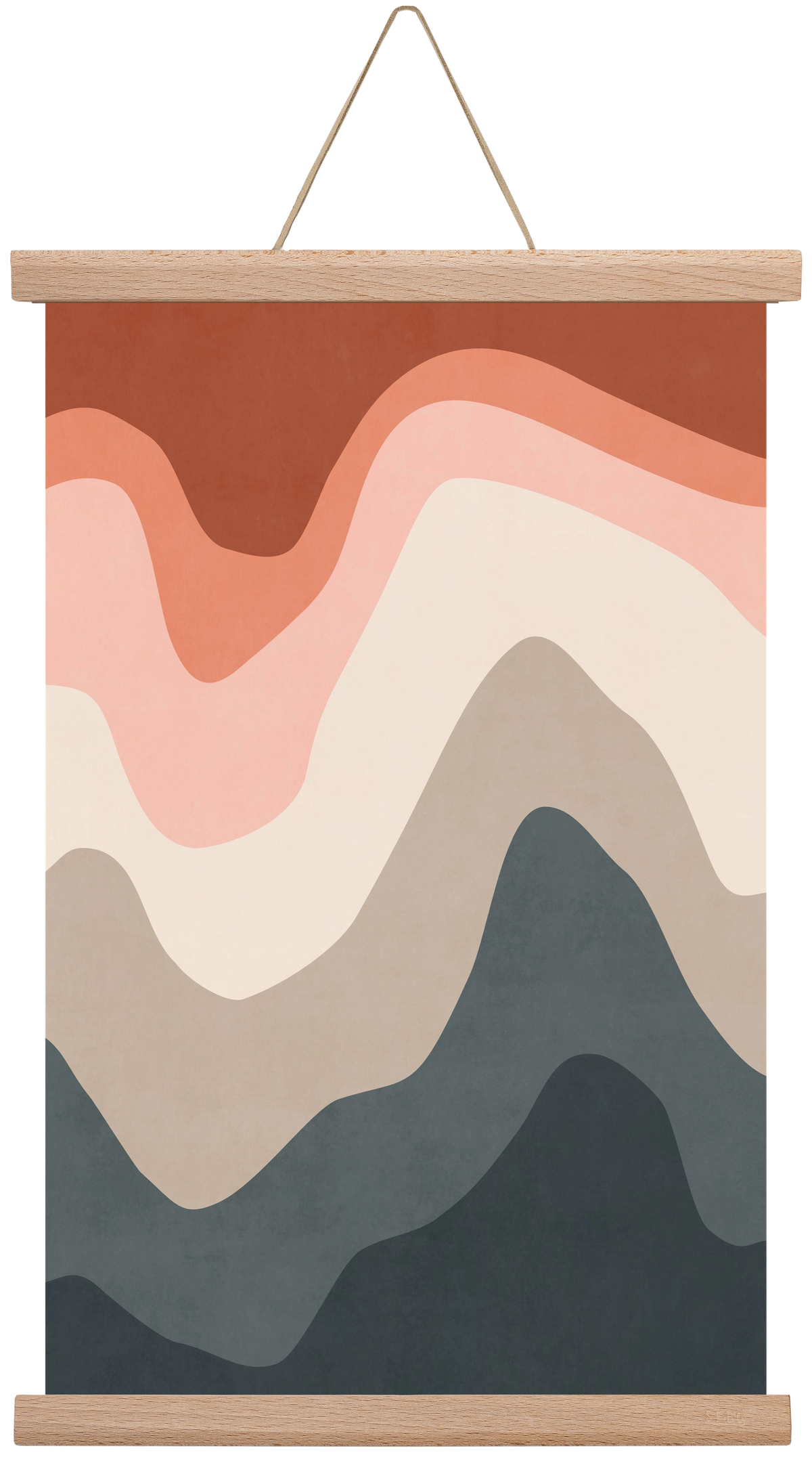 Abstract Beach- 01, 30x45 cm (30x45 cm), Tölgy akasztó