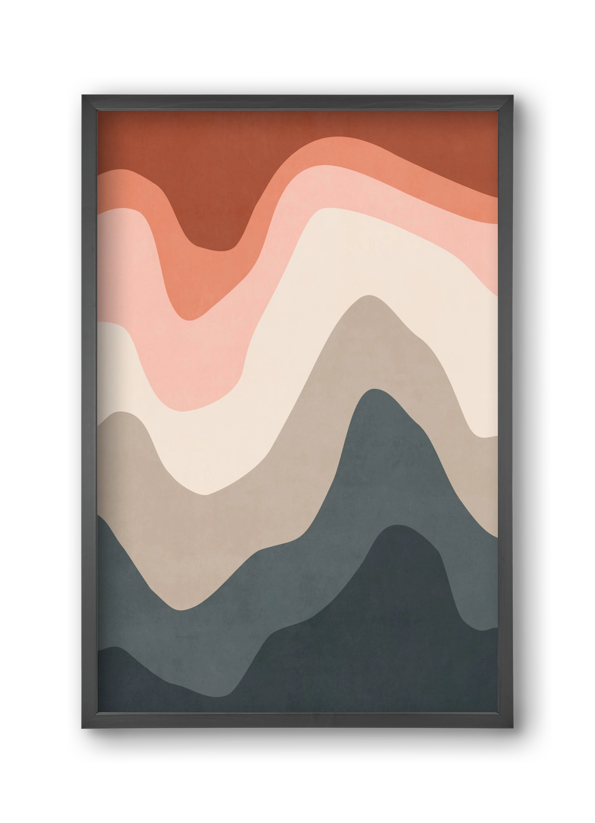 Abstract Beach- 01, 30x45 cm (30x45 cm), Fekete keret