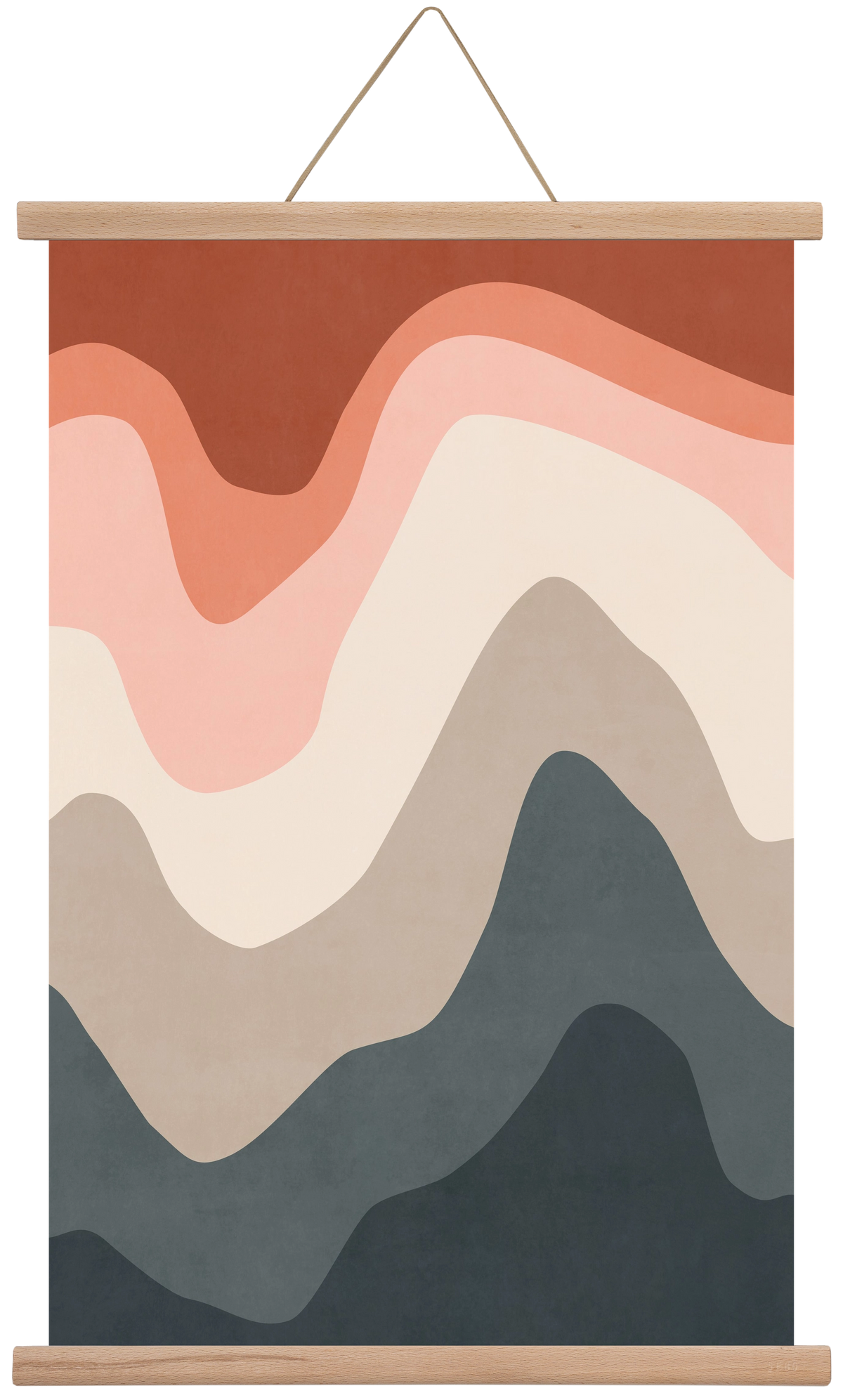 Abstract Beach- 01, 40x60 cm (40x60 cm), Tölgy akasztó