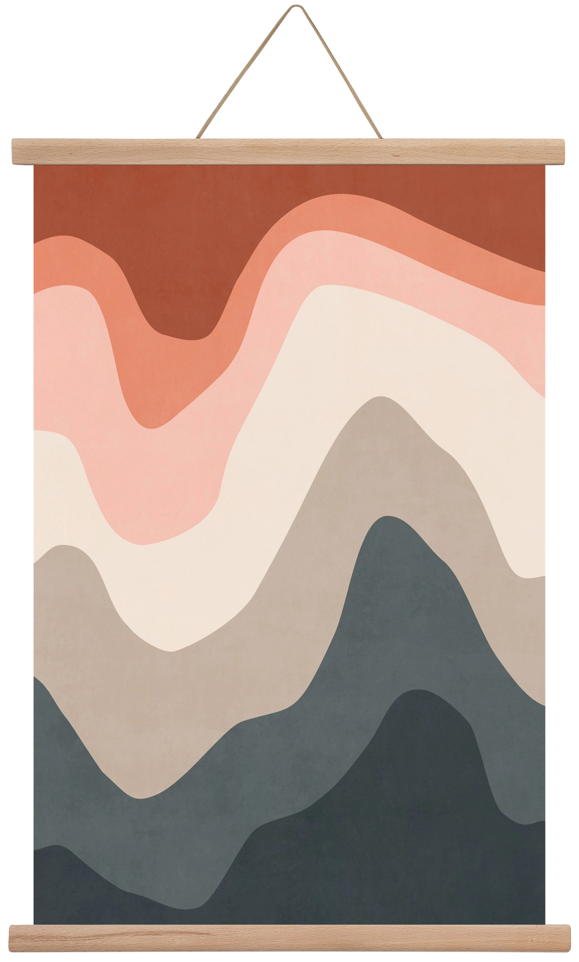 Abstract Beach- 01, 40x60 cm (40x60 cm), Tölgy akasztó