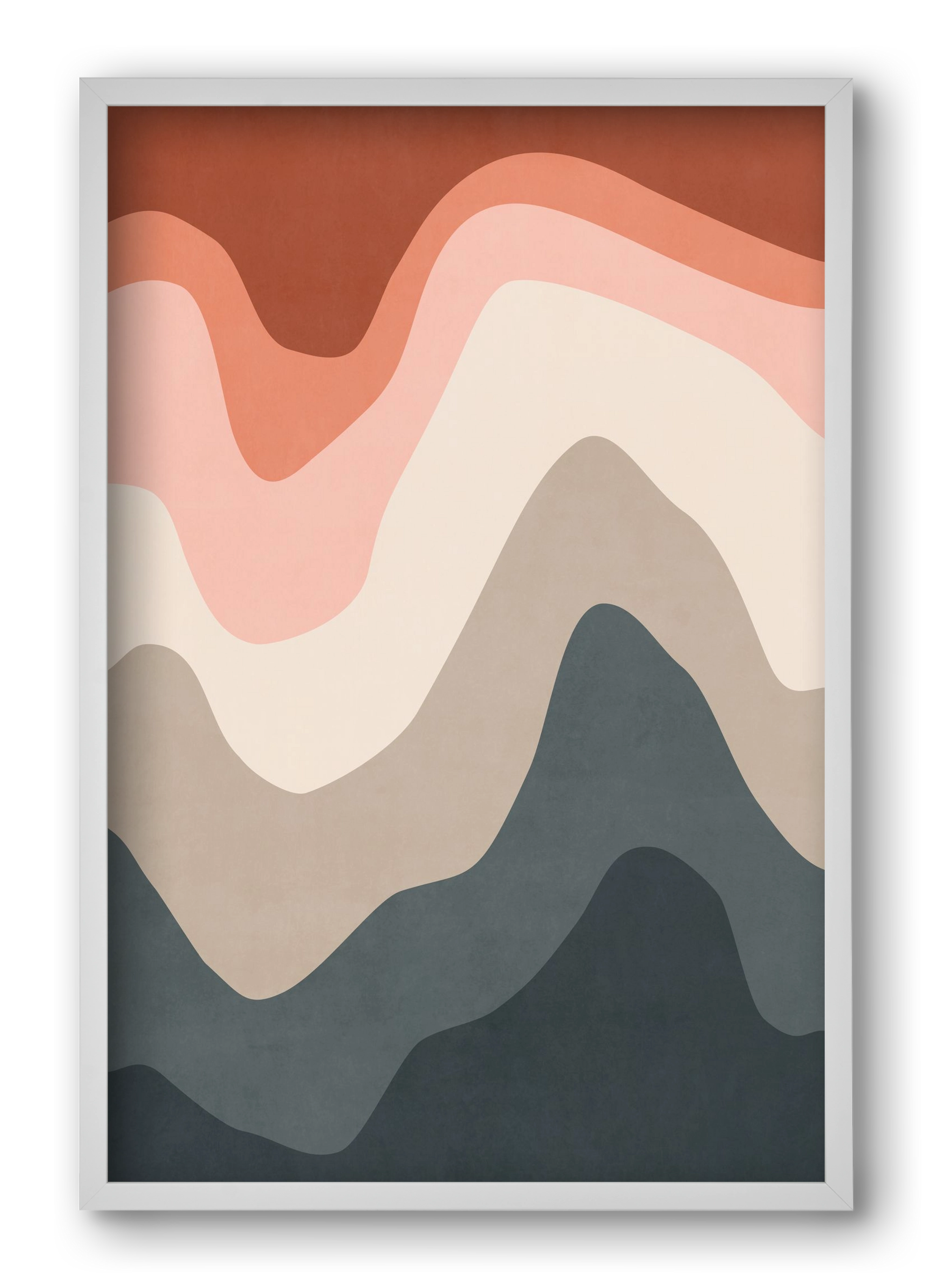 Abstract Beach- 01, 40x60 cm (40x60 cm), Fehér keret