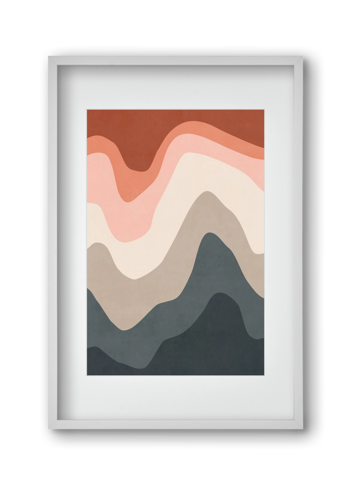 Abstract Beach- 01, 30x45 cm (20x30 cm), Fehér keret, paszpartuval