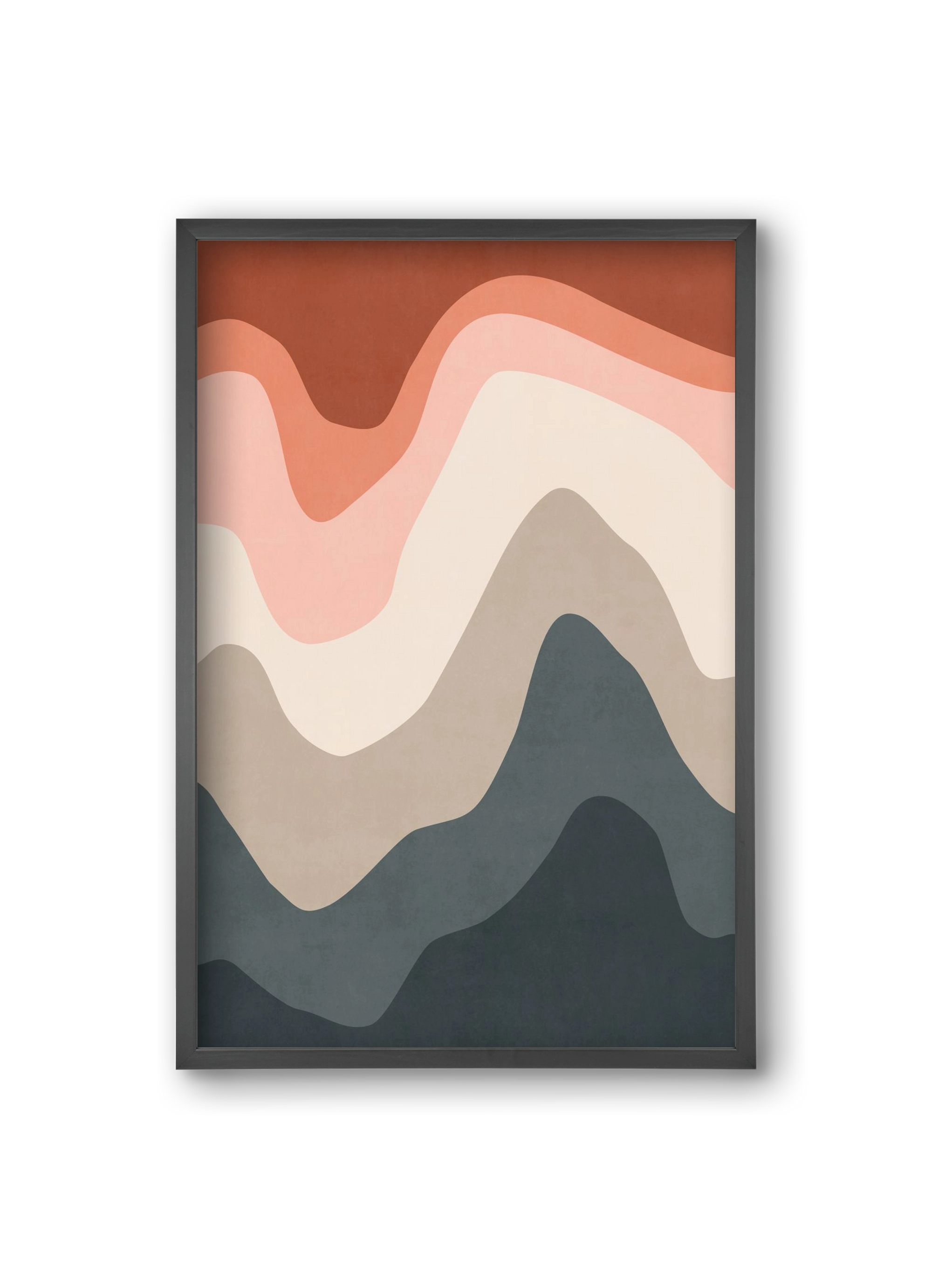 Abstract Beach- 01, 20x30 cm (20x30 cm), Fekete keret