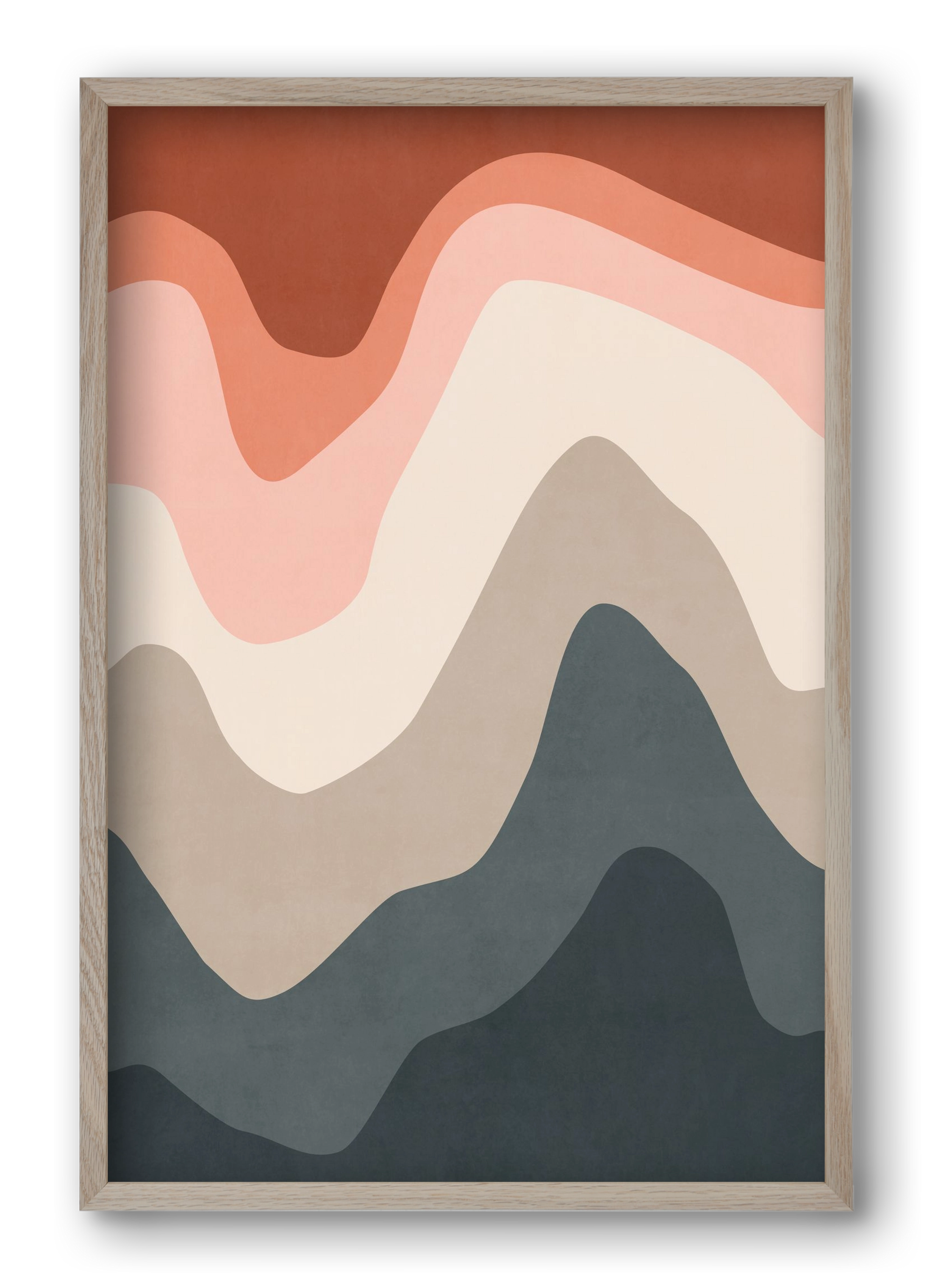 Abstract Beach- 01, 40x60 cm (40x60 cm), Tölgy keret