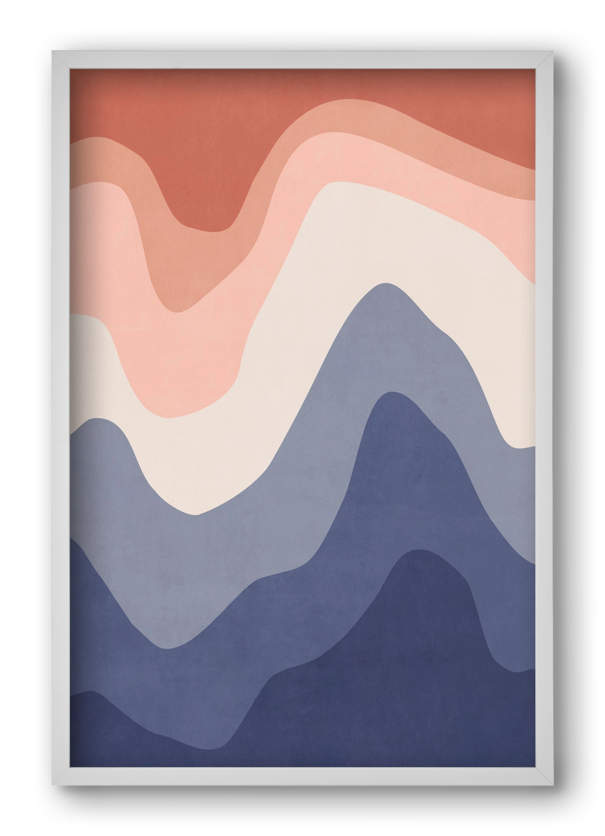 Abstract Beach- 02, 40x60 cm (40x60 cm), Fehér keret