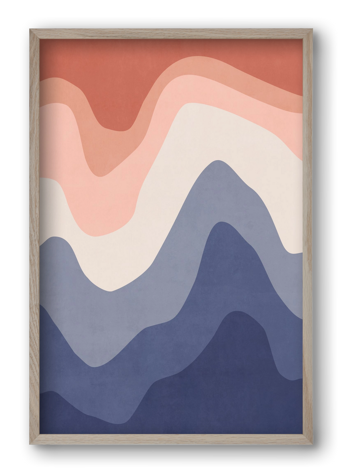 Abstract Beach- 02, 40x60 cm (40x60 cm), Tölgy keret