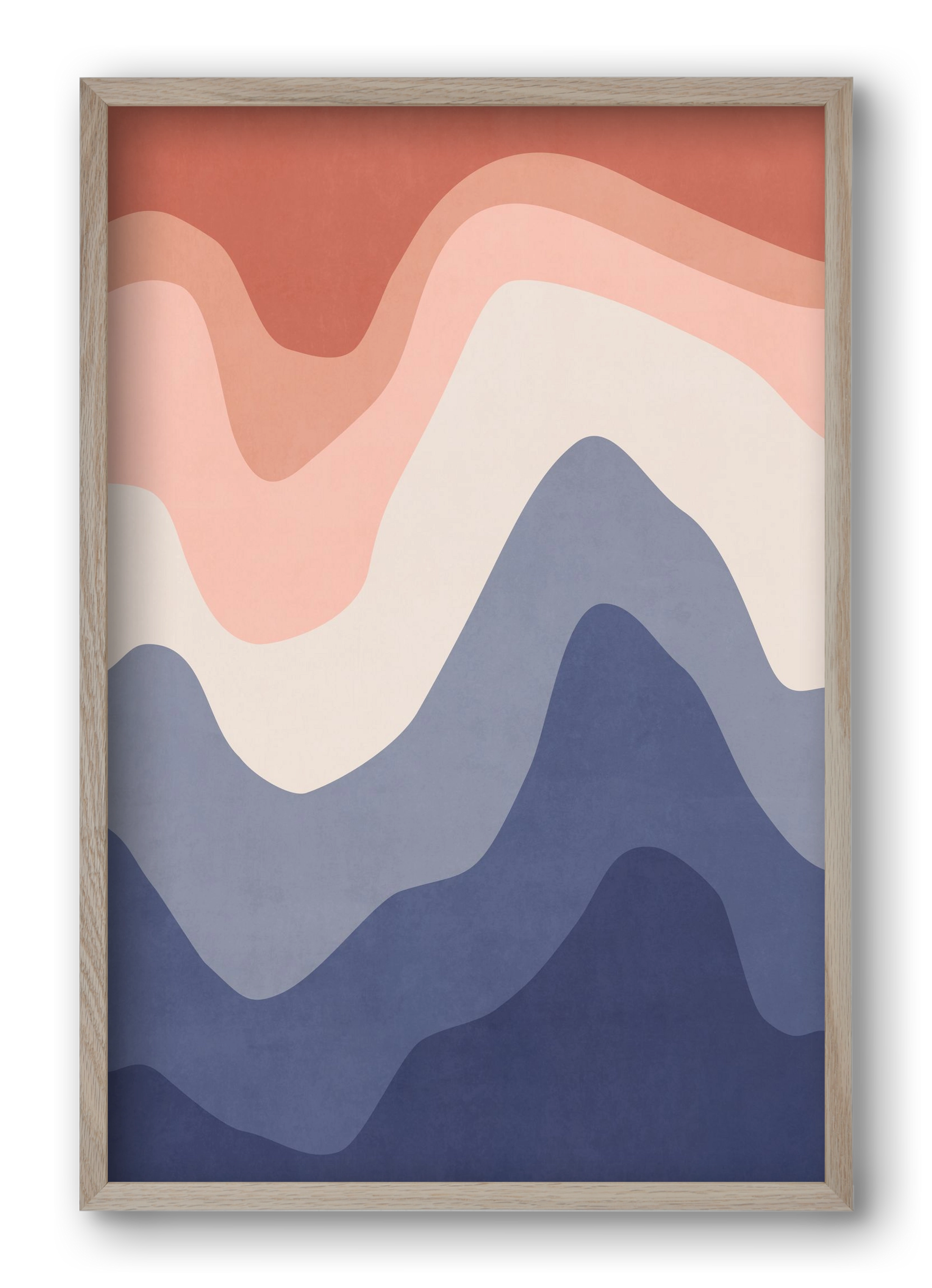 Abstract Beach- 02, 40x60 cm (40x60 cm), Tölgy keret