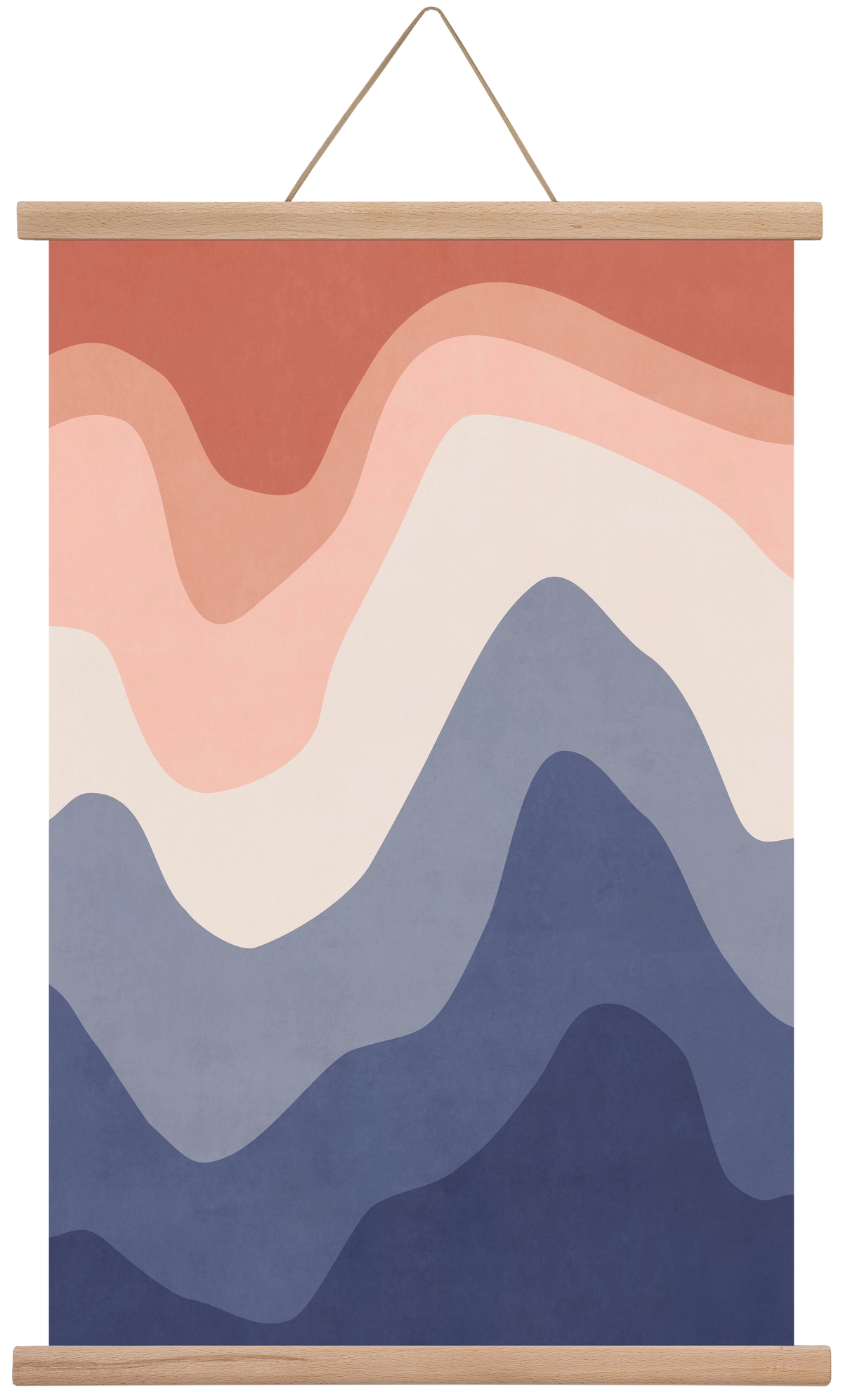 Abstract Beach- 02, 40x60 cm (40x60 cm), Tölgy akasztó