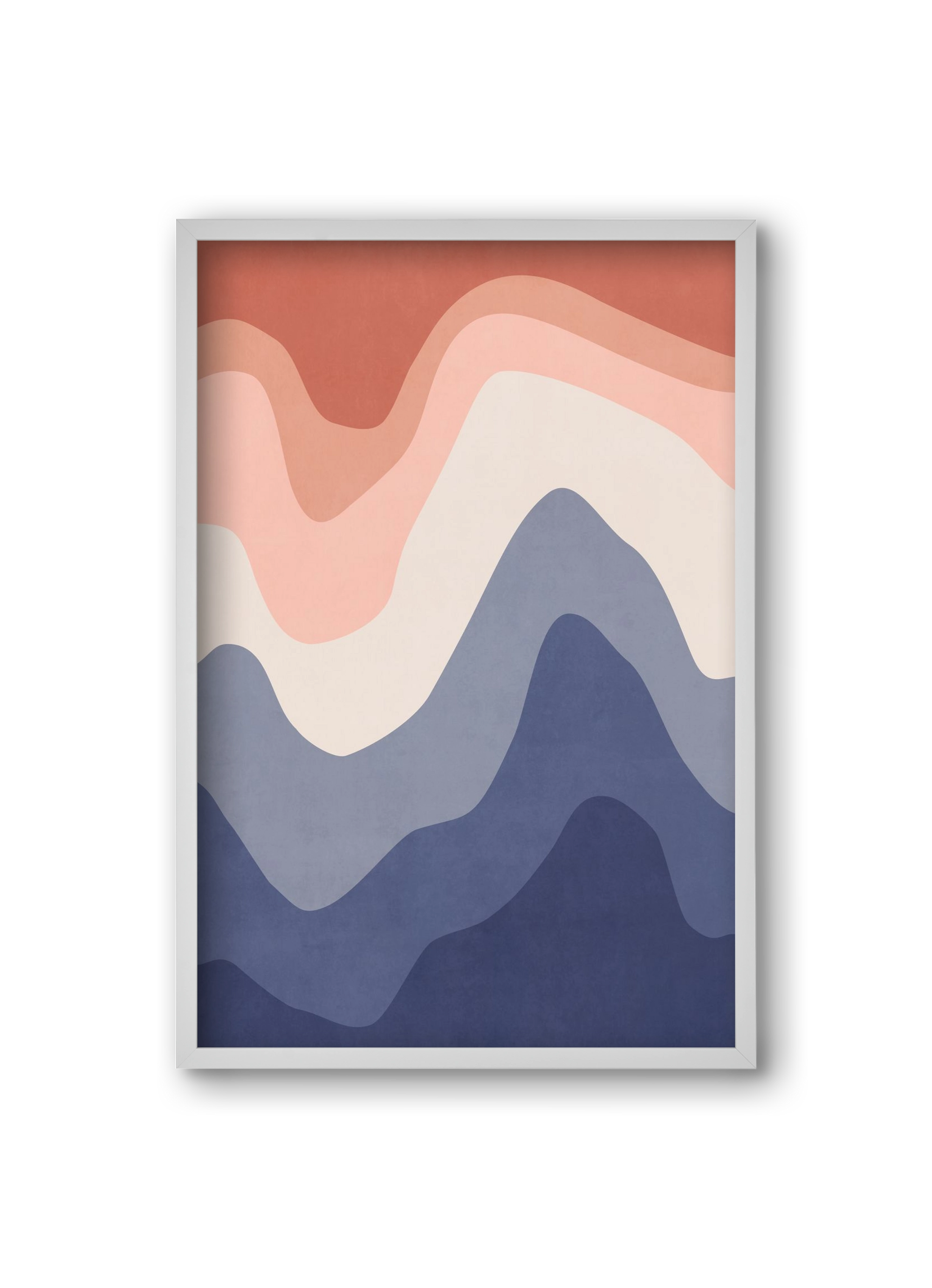 Abstract Beach- 02, 20x30 cm (20x30 cm), Fehér keret