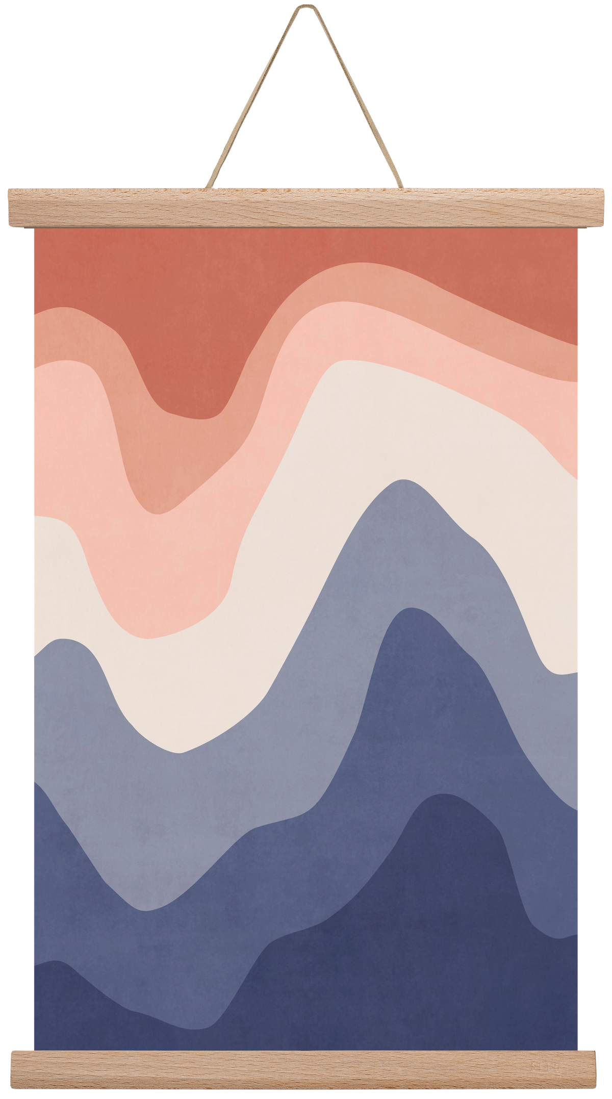 Abstract Beach- 02, 30x45 cm (30x45 cm), Tölgy akasztó