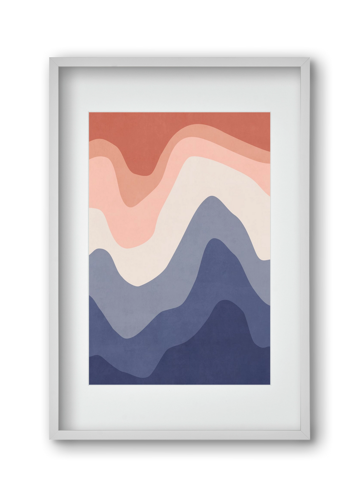 Abstract Beach- 02, 30x45 cm (20x30 cm), Fehér keret, paszpartuval