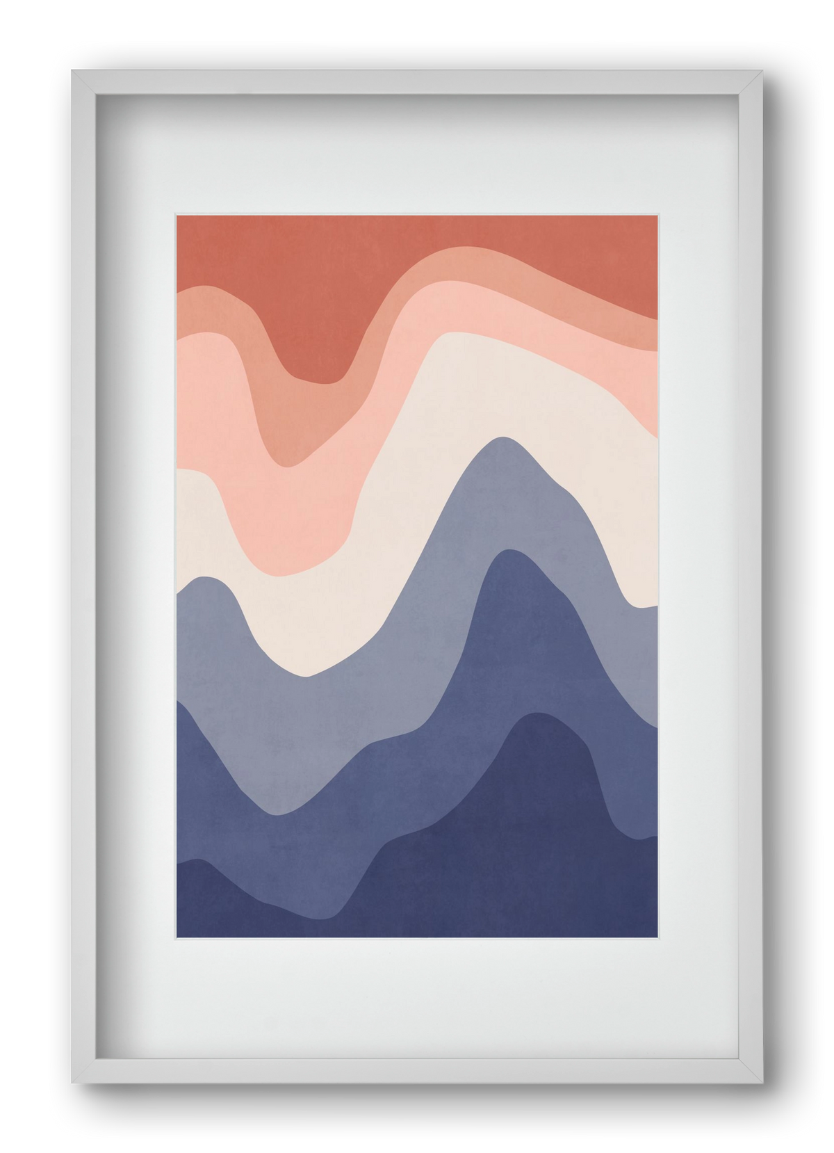 Abstract Beach- 02, 40x60 cm (30x45 cm), Fehér keret, paszpartuval