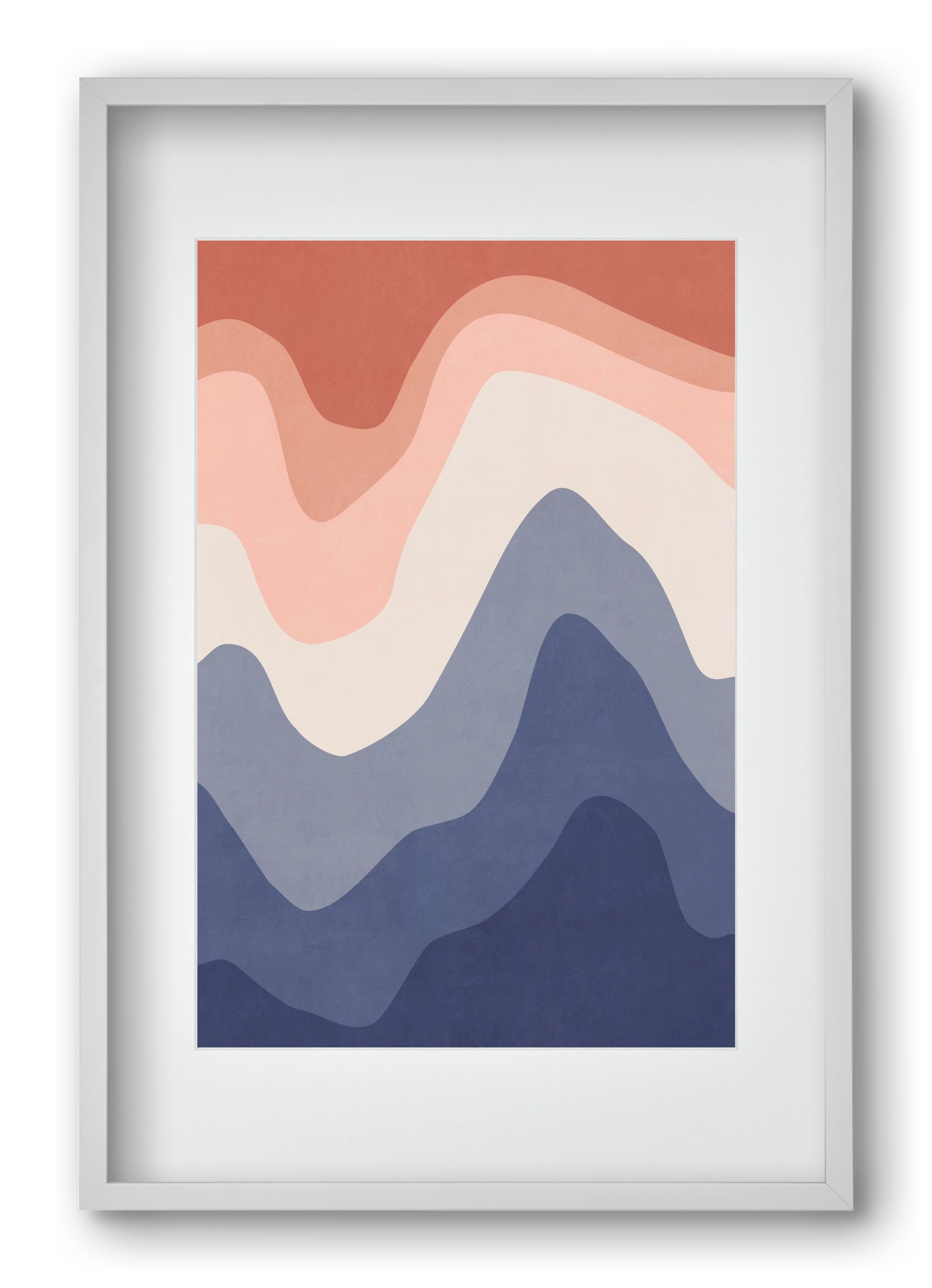 Abstract Beach- 02, 40x60 cm (30x45 cm), Fehér keret, paszpartuval