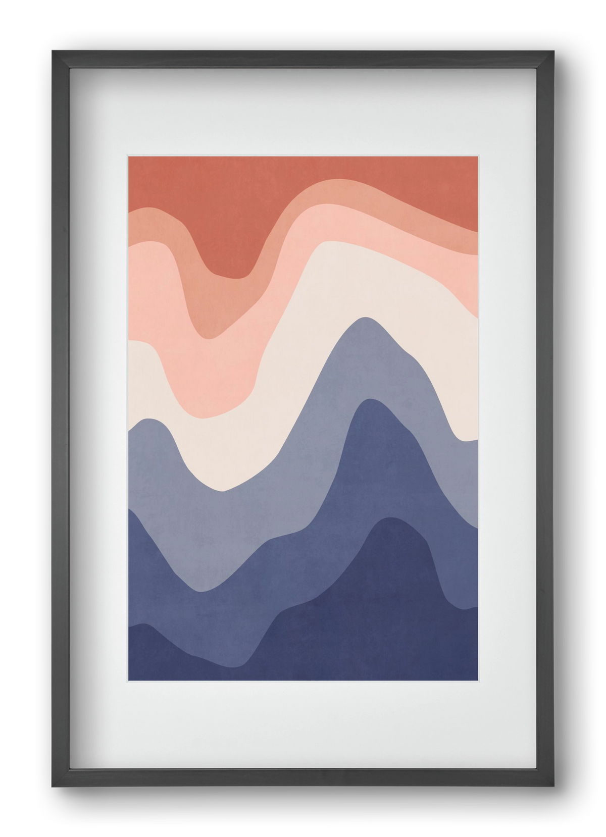 Abstract Beach- 02, 40x60 cm (30x45 cm), Fekete keret, paszpartuval