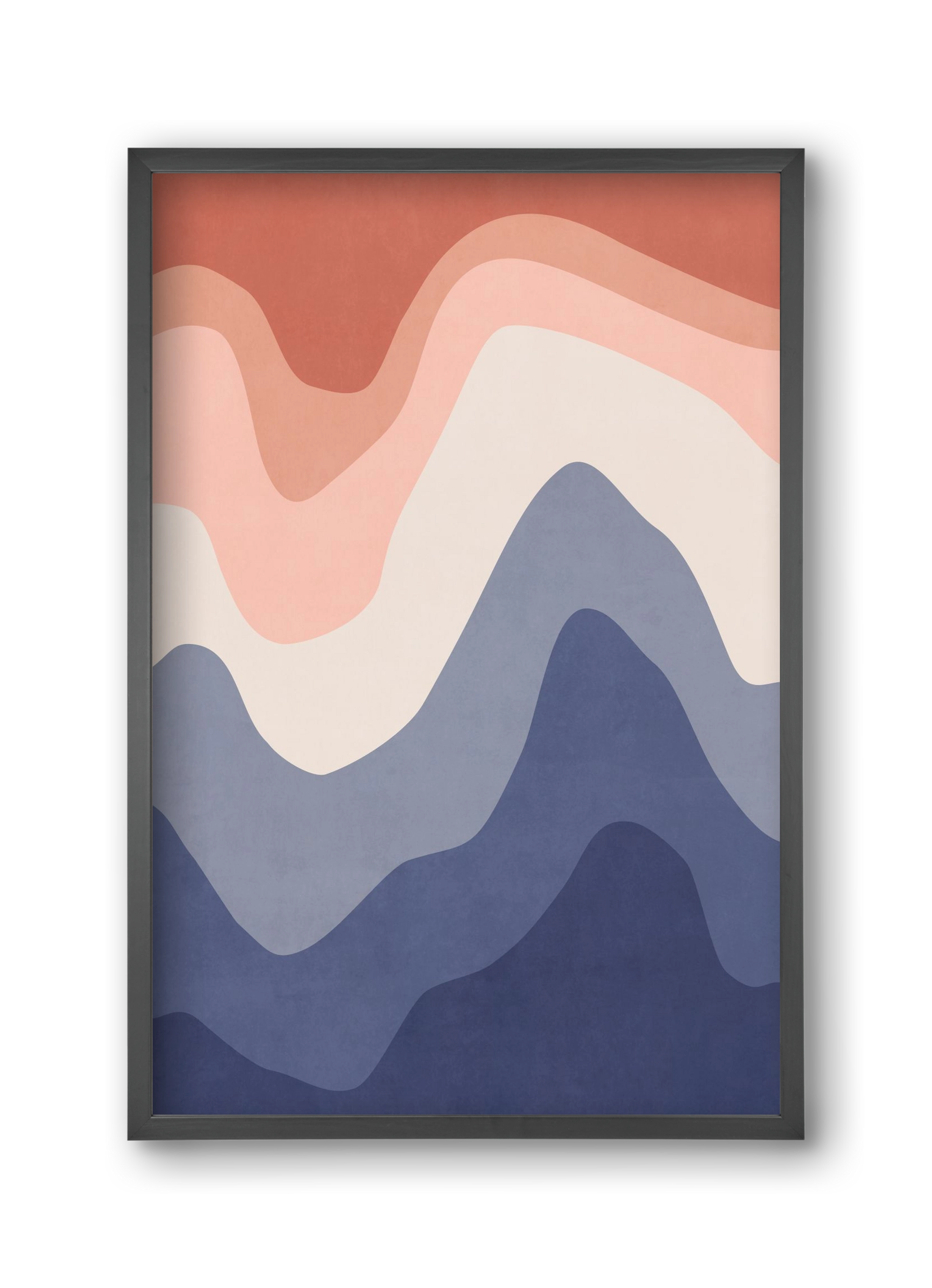 Abstract Beach- 02, 30x45 cm (30x45 cm), Fekete keret