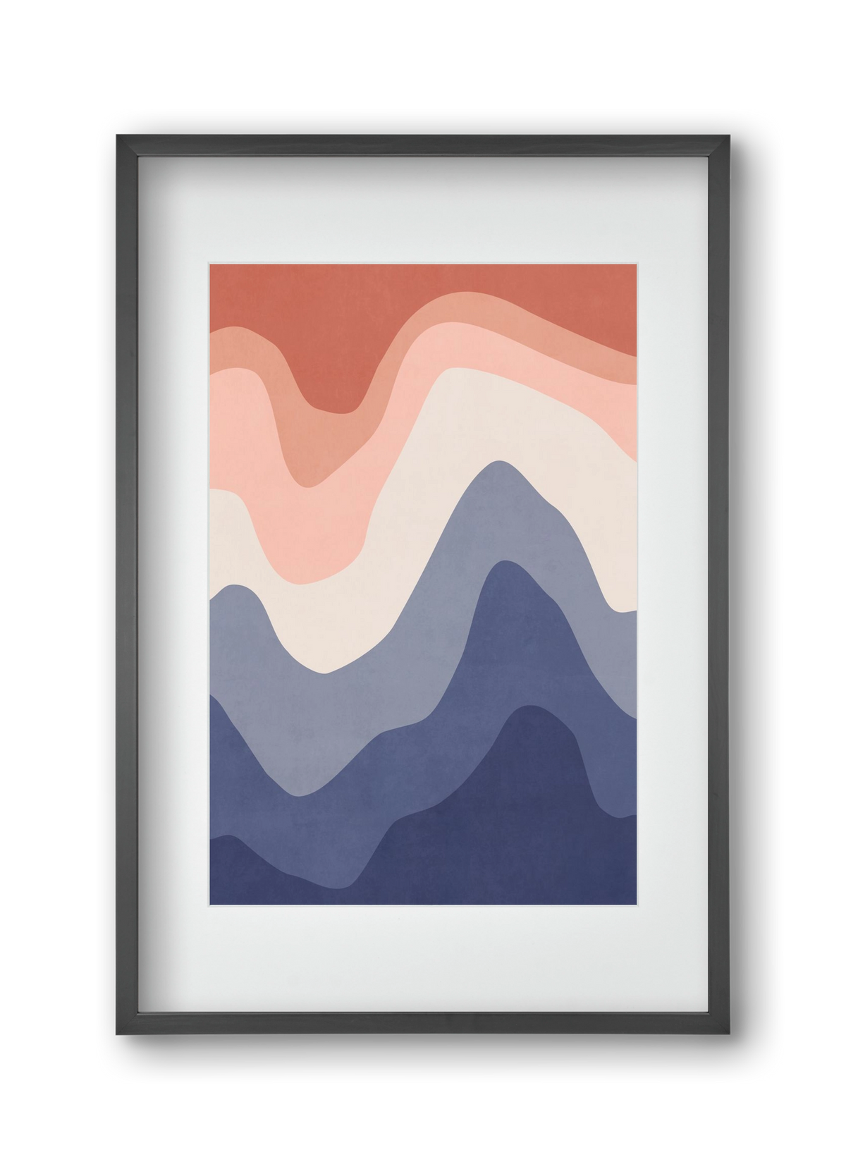 Abstract Beach- 02, 30x45 cm (20x30 cm), Fekete keret, paszpartuval