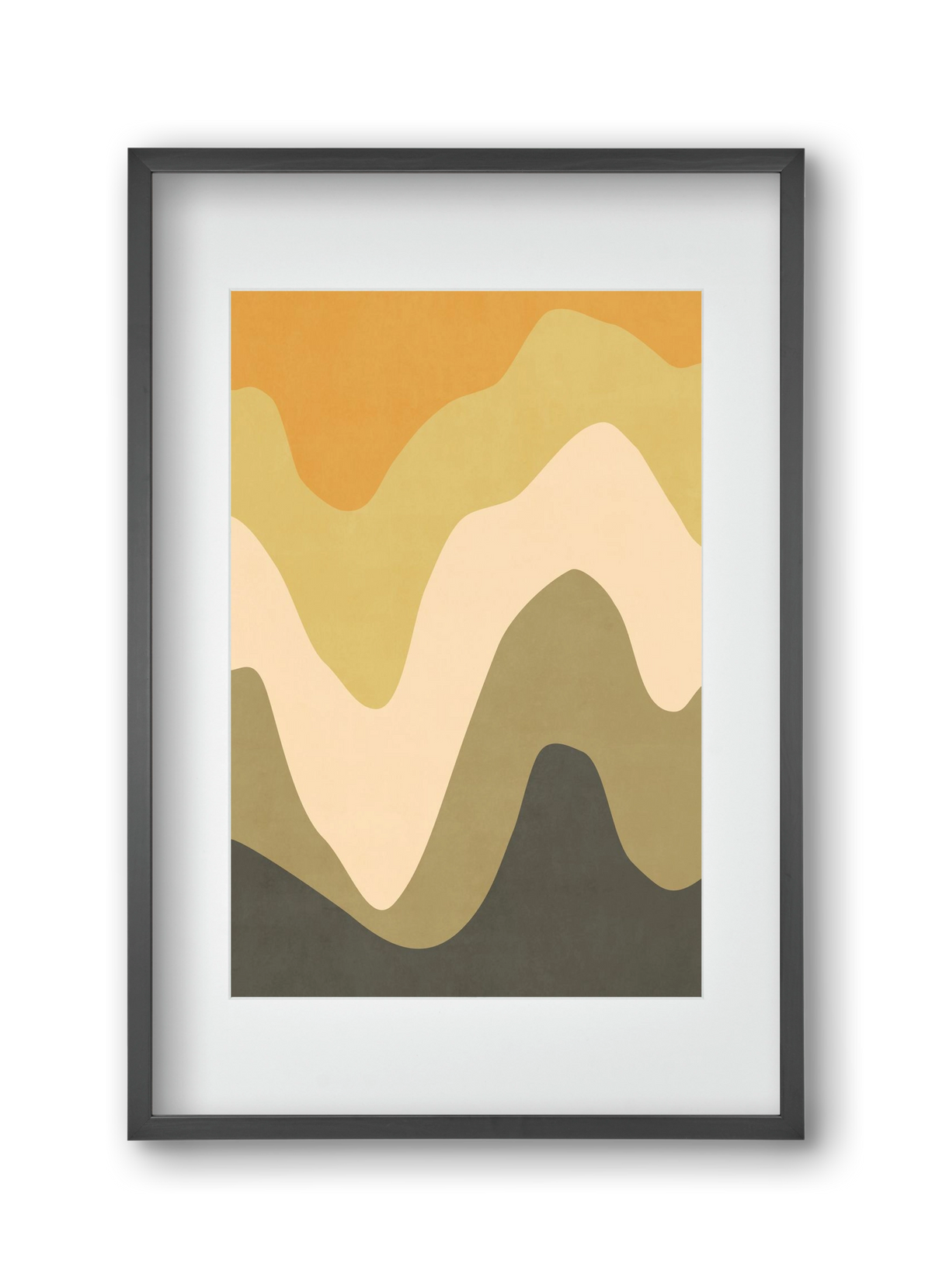 Abstract Beach- 03, 30x45 cm (20x30 cm), Fekete keret, paszpartuval