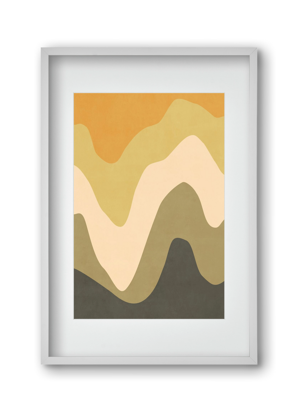 Abstract Beach- 03, 30x45 cm (20x30 cm), Fehér keret, paszpartuval