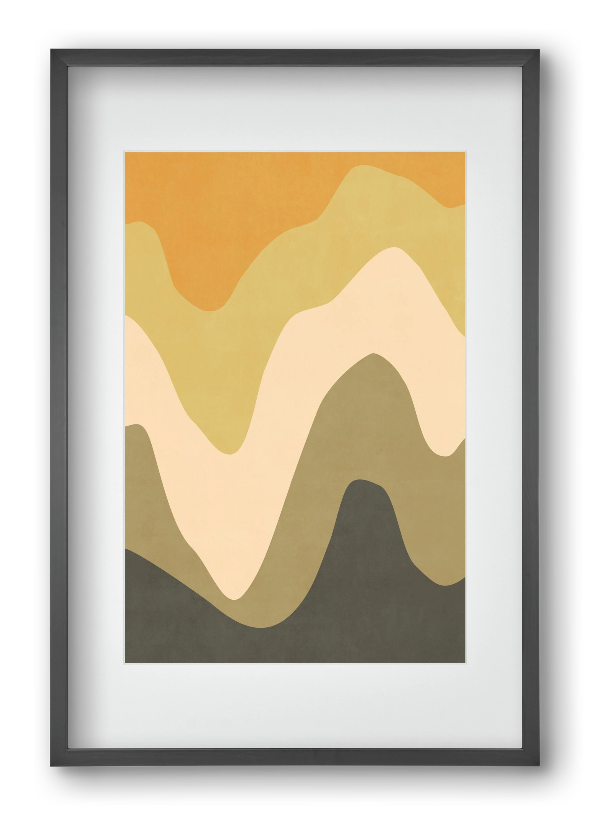 Abstract Beach- 03, 40x60 cm (30x45 cm), Fekete keret, paszpartuval