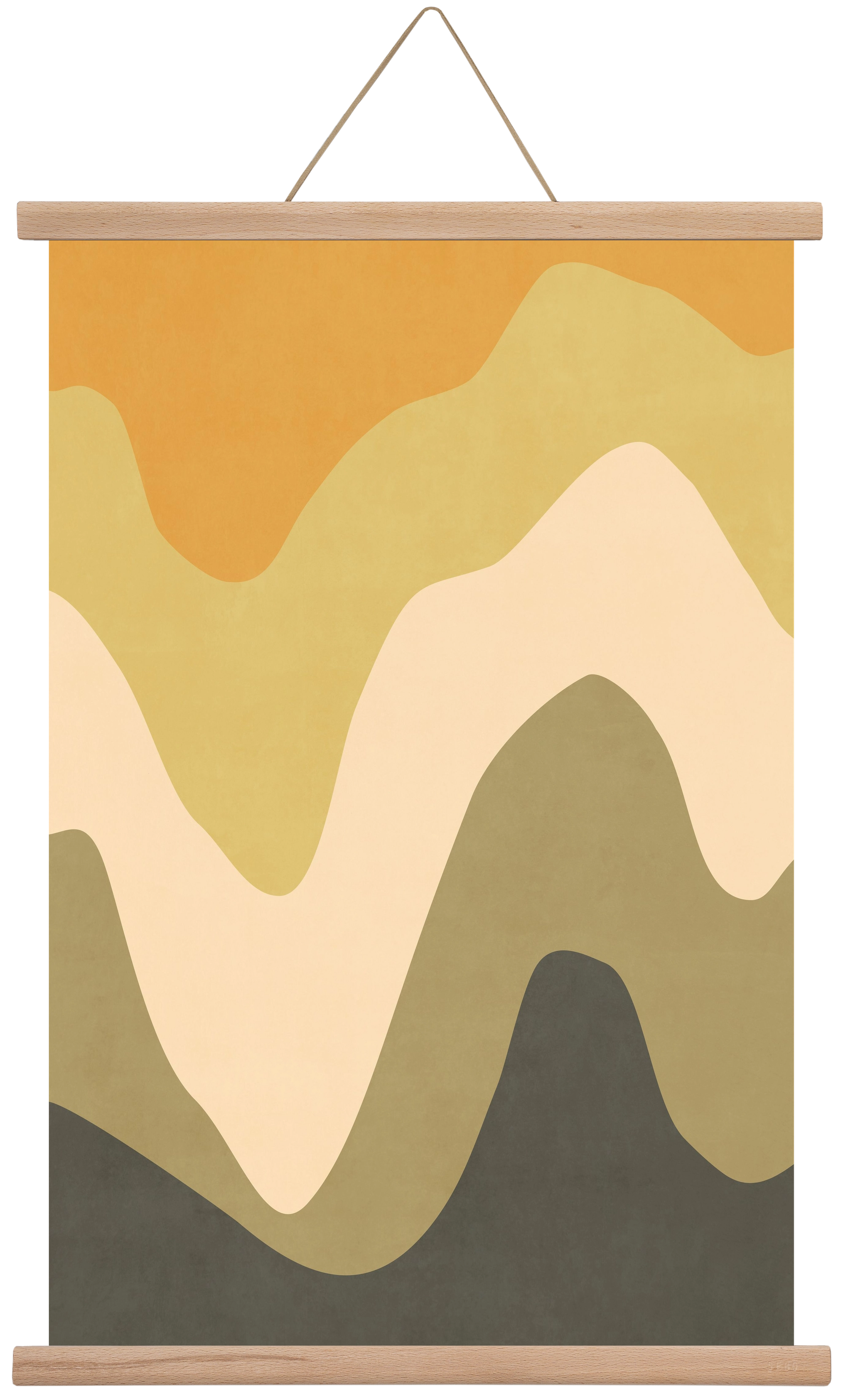 Abstract Beach- 03, 40x60 cm (40x60 cm), Tölgy akasztó