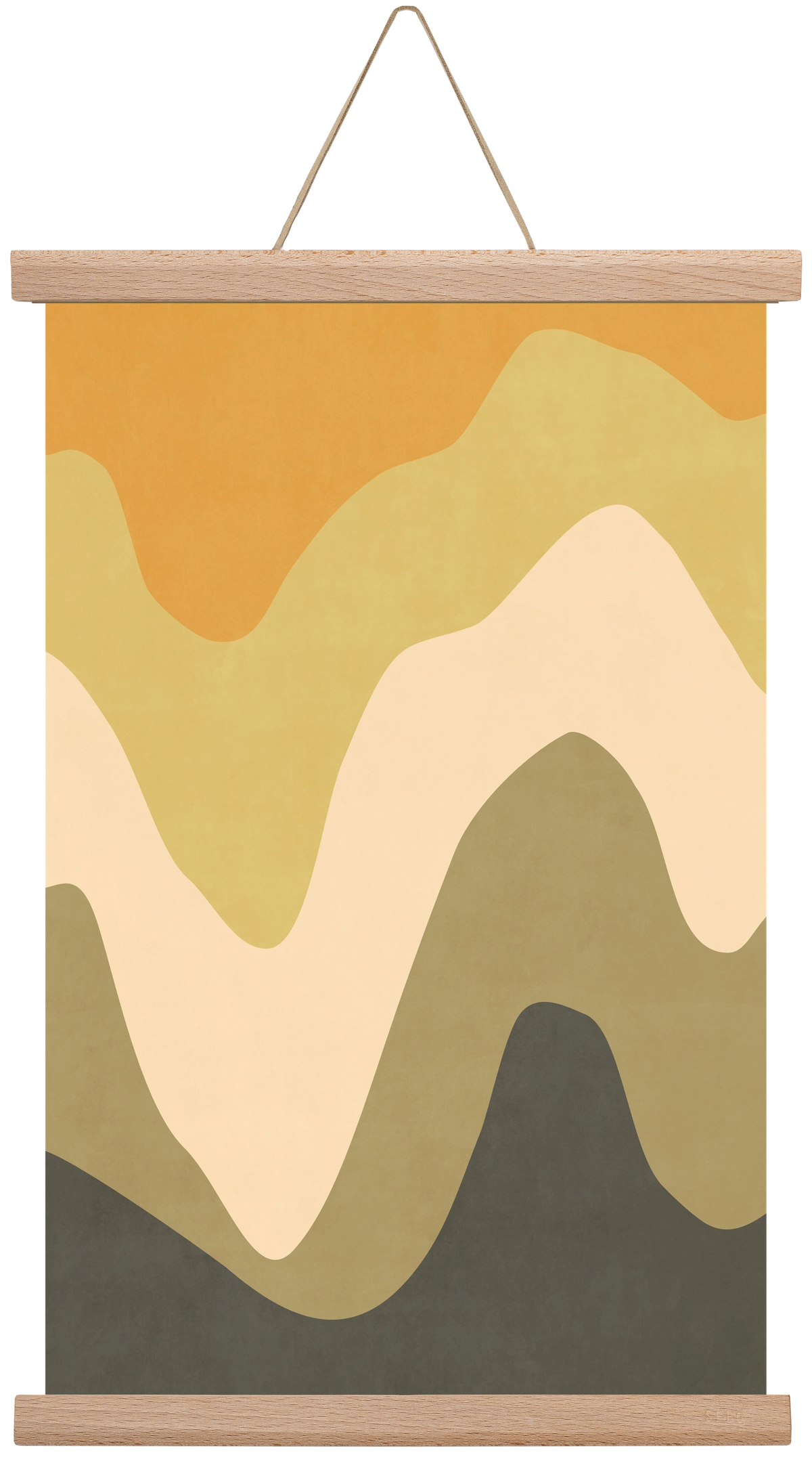 Abstract Beach- 03, 30x45 cm (30x45 cm), Tölgy akasztó