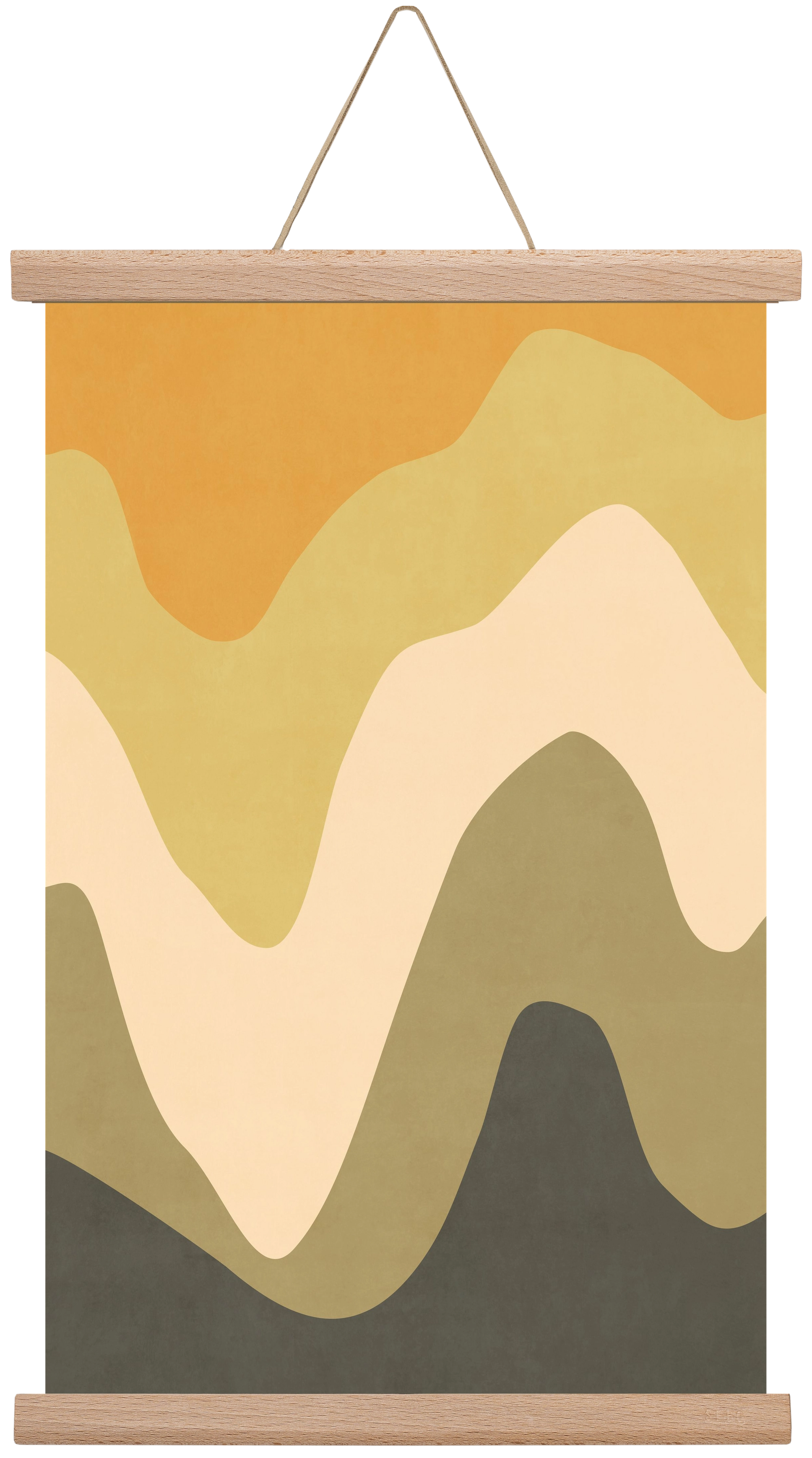 Abstract Beach- 03, 30x45 cm (30x45 cm), Tölgy akasztó