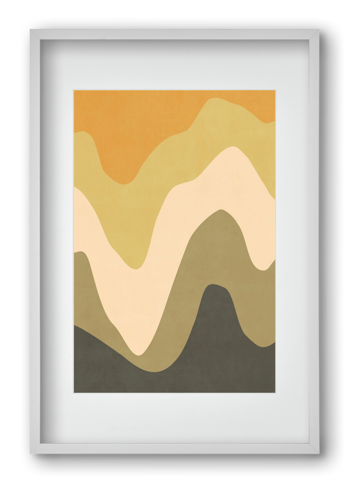 Abstract Beach- 03, 40x60 cm (30x45 cm), Fehér keret, paszpartuval