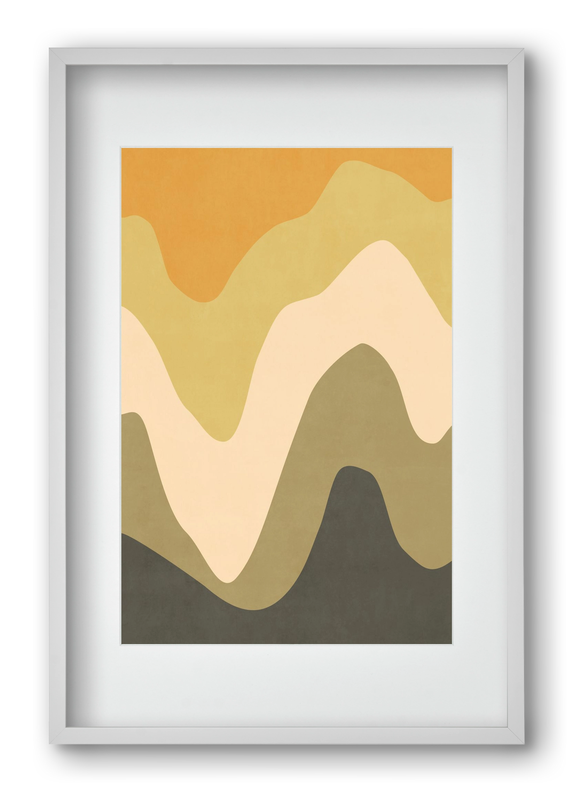 Abstract Beach- 03, 40x60 cm (30x45 cm), Fehér keret, paszpartuval