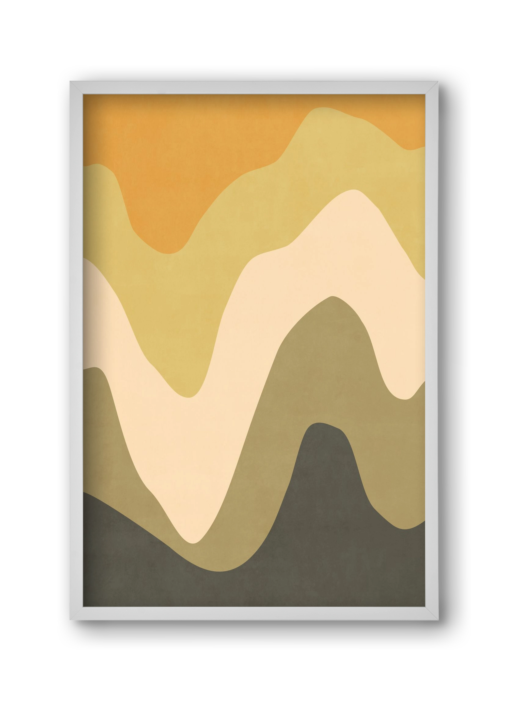 Abstract Beach- 03, 30x45 cm (30x45 cm), Fehér keret