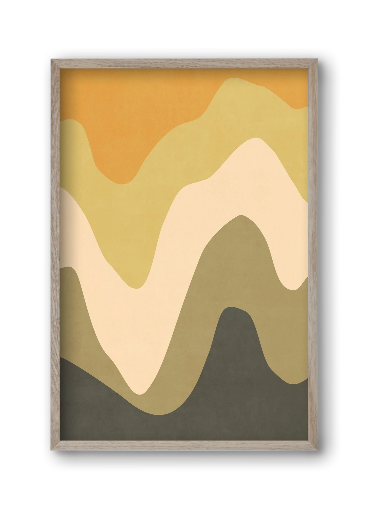 Abstract Beach- 03, 30x45 cm (30x45 cm), Tölgy keret