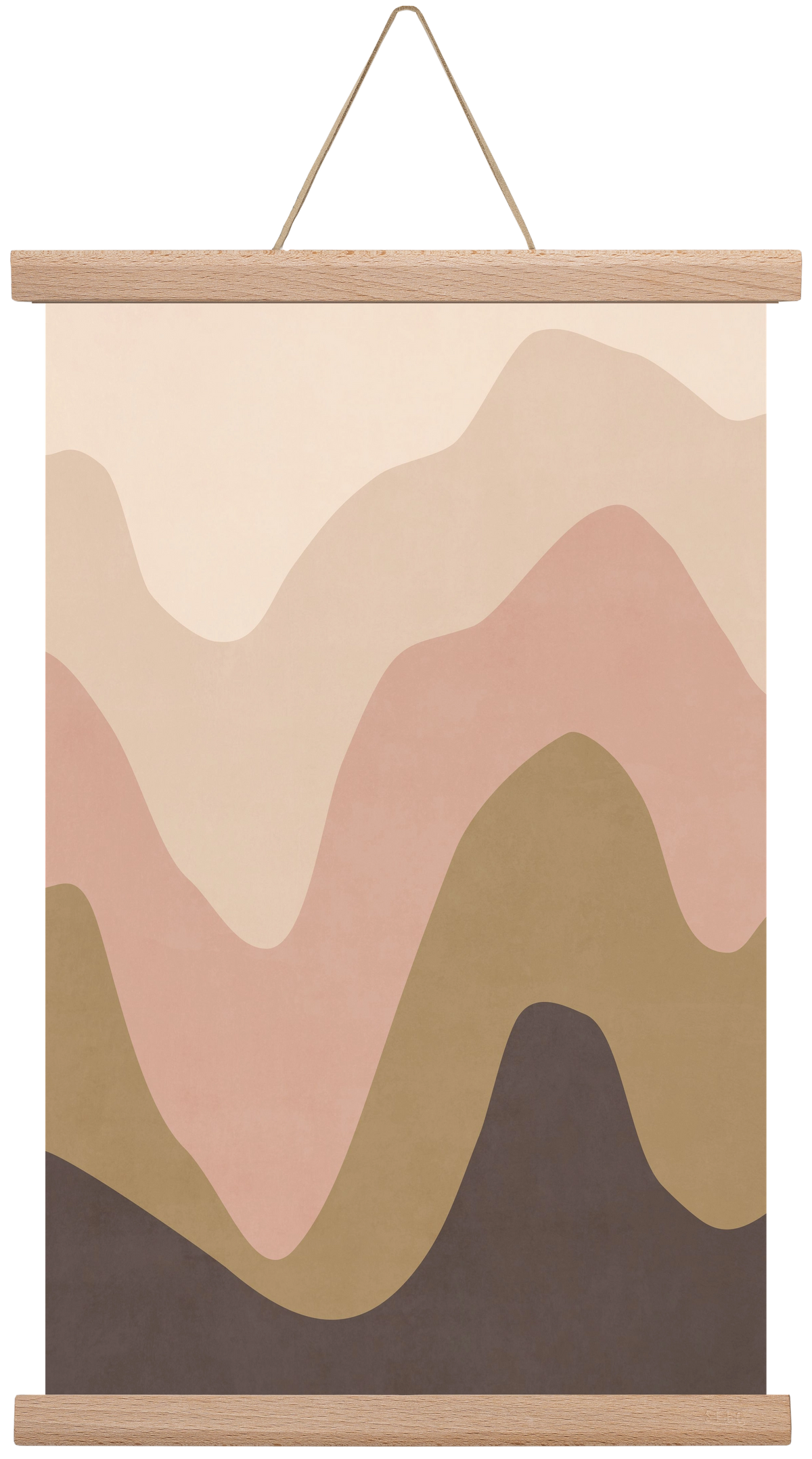 Abstract Beach- 04, 30x45 cm (30x45 cm), Tölgy akasztó