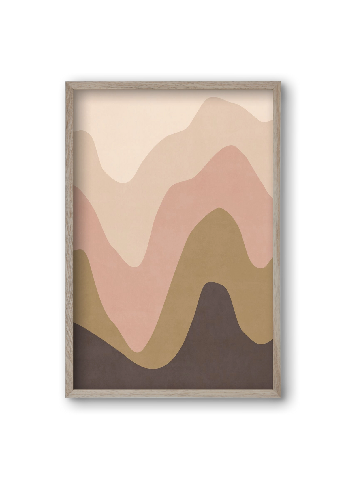 Abstract Beach- 04, 20x30 cm (20x30 cm), Tölgy keret