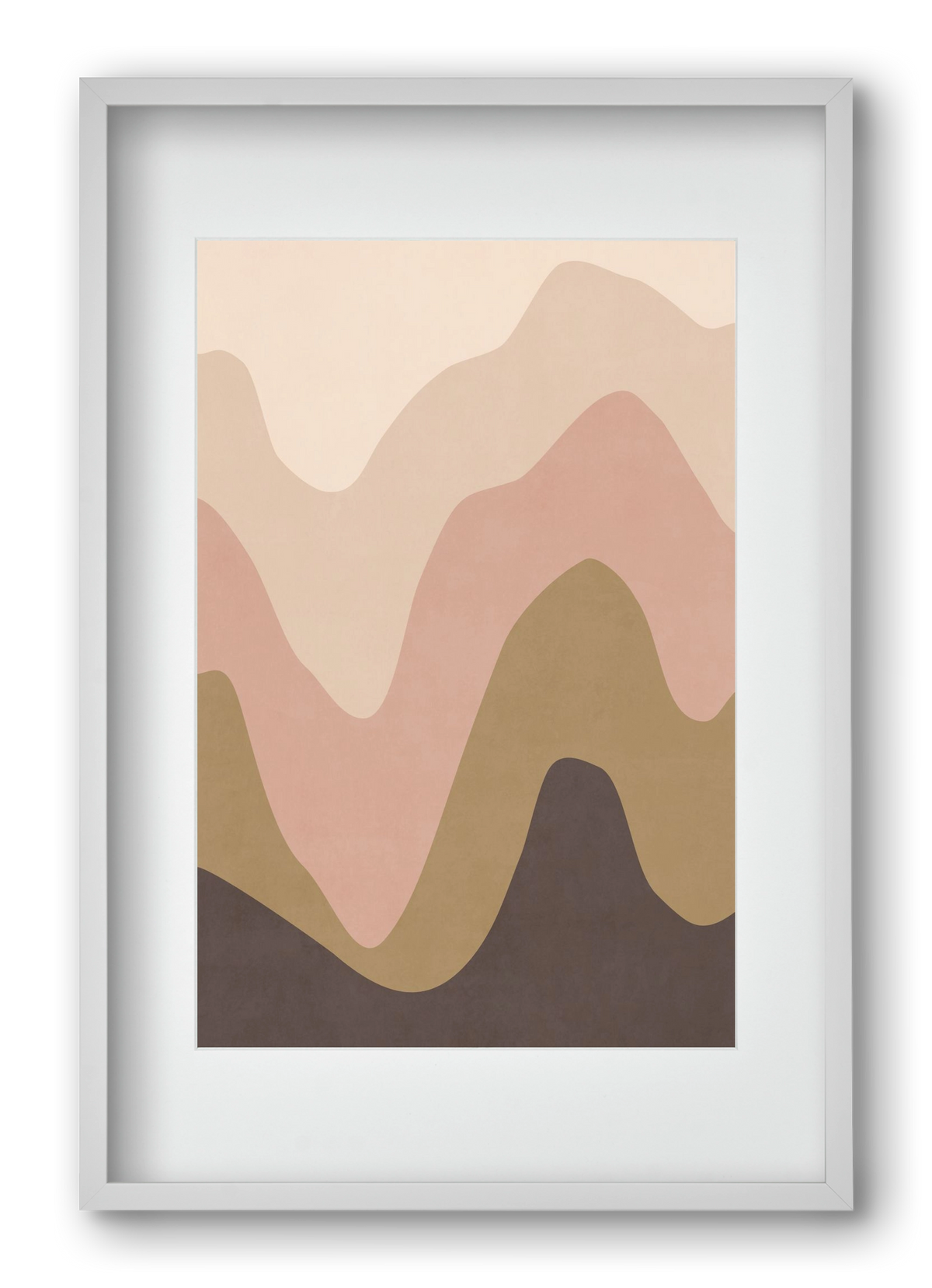 Abstract Beach- 04, 40x60 cm (30x45 cm), Fehér keret, paszpartuval