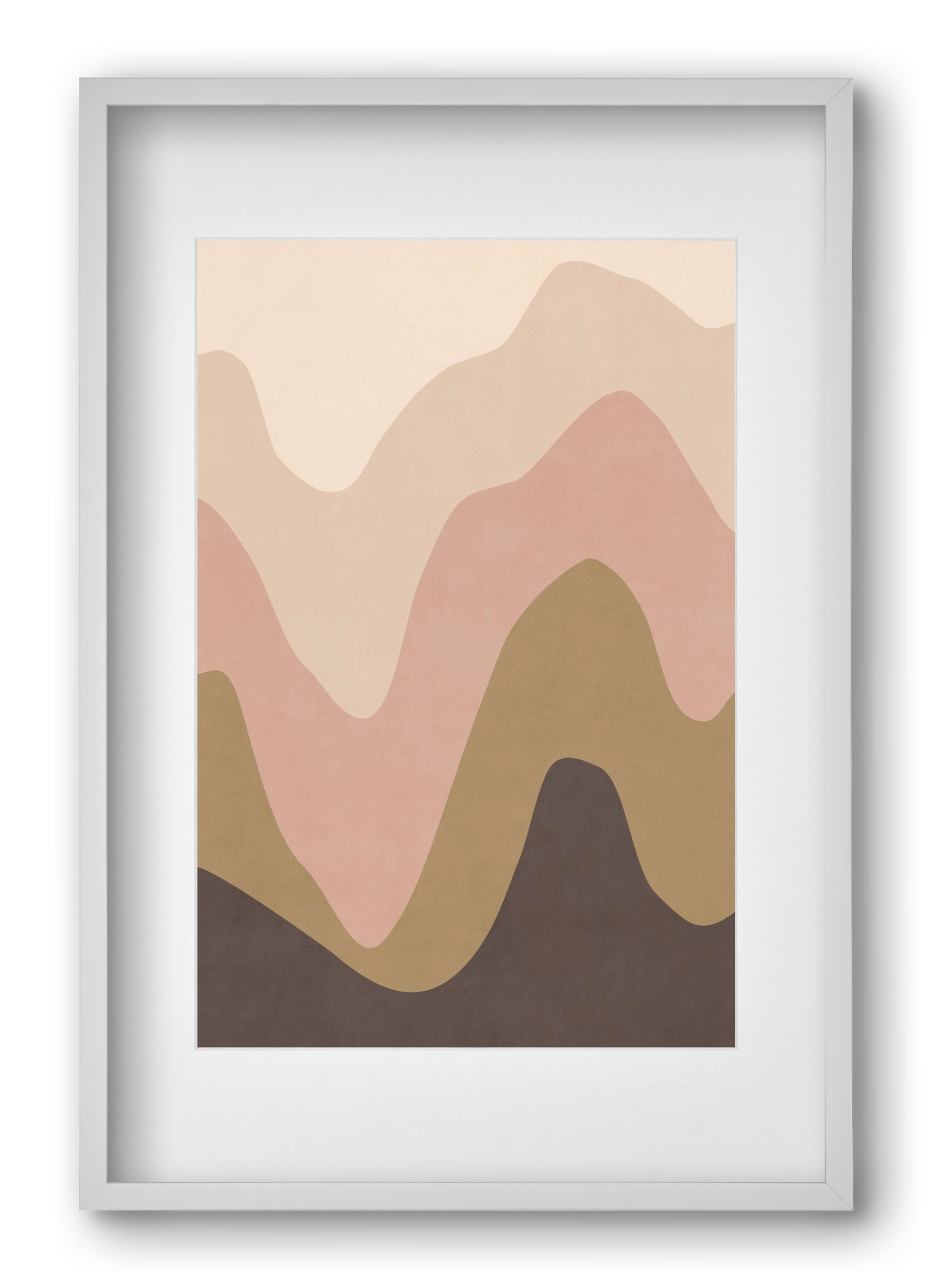 Abstract Beach- 04, 40x60 cm (30x45 cm), Fehér keret, paszpartuval