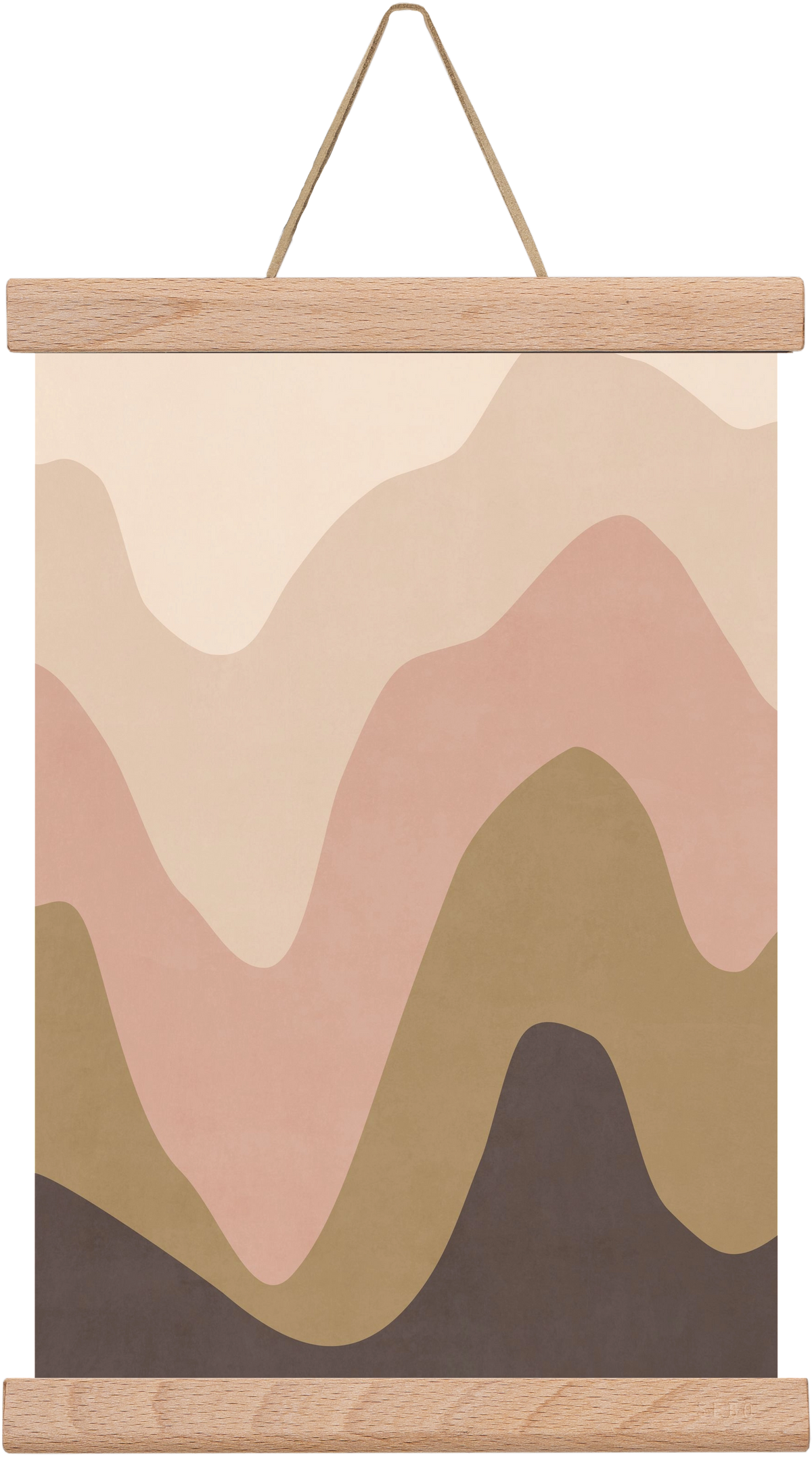 Abstract Beach- 04, 20x30 cm (20x30 cm), Tölgy akasztó