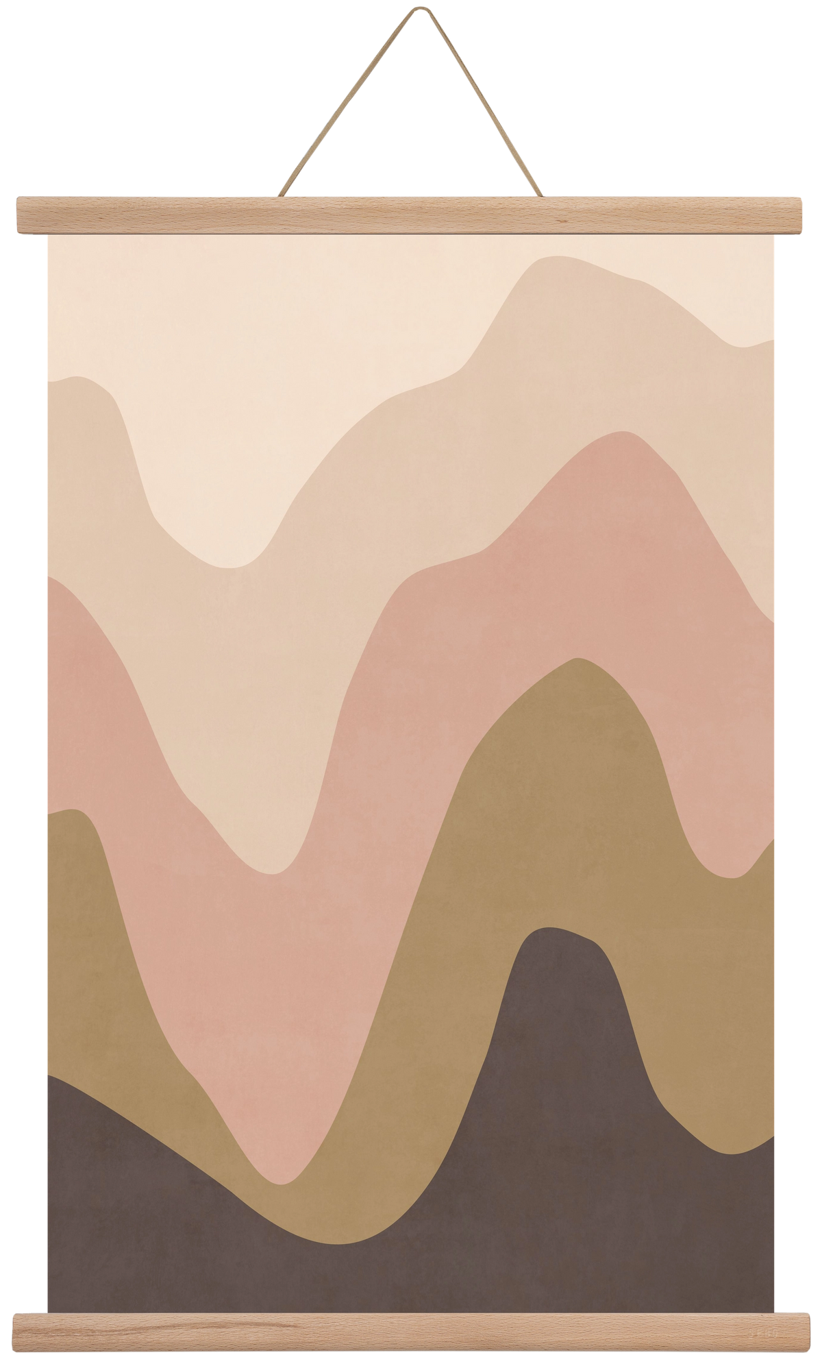 Abstract Beach- 04, 40x60 cm (40x60 cm), Tölgy akasztó