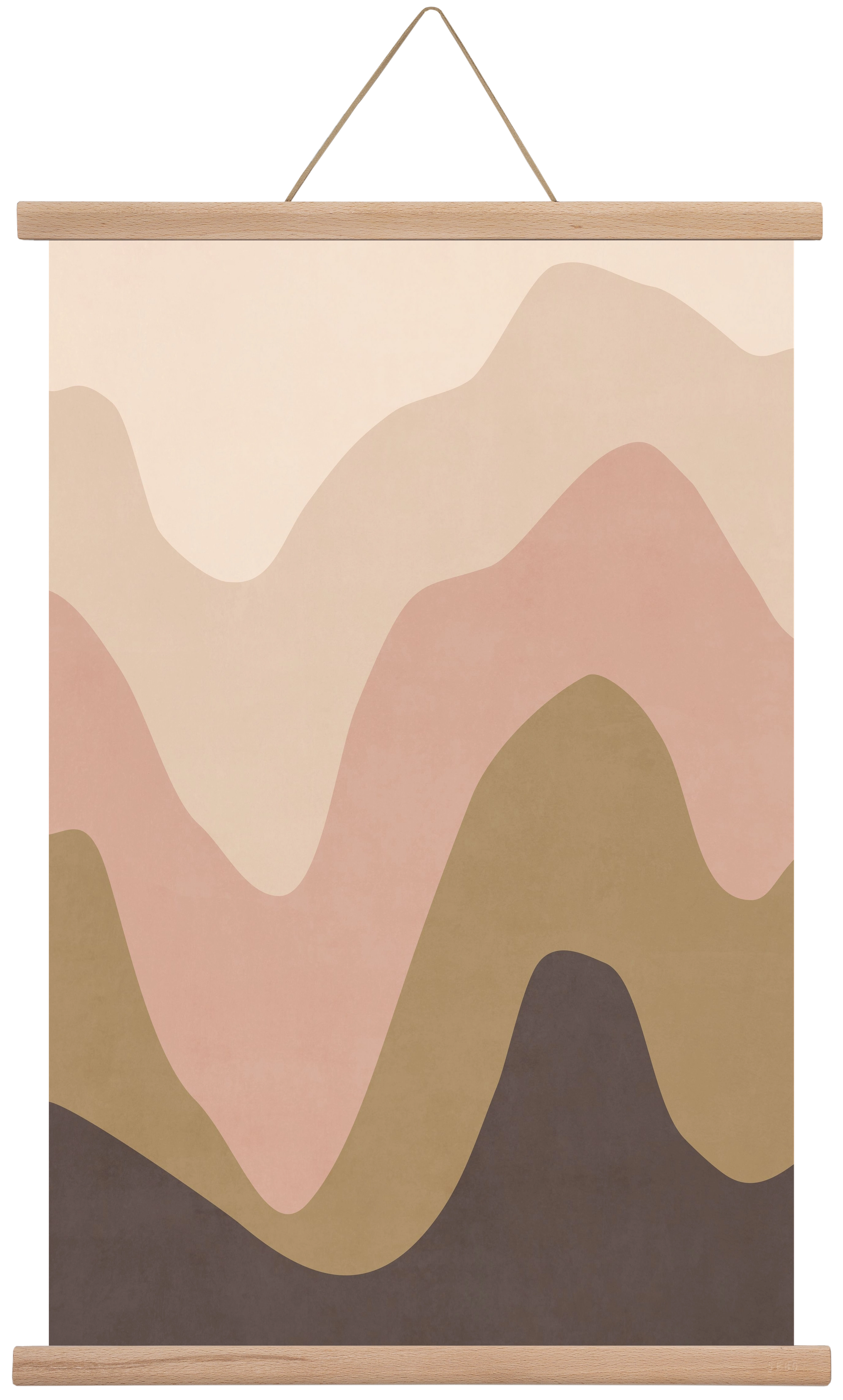 Abstract Beach- 04, 40x60 cm (40x60 cm), Tölgy akasztó